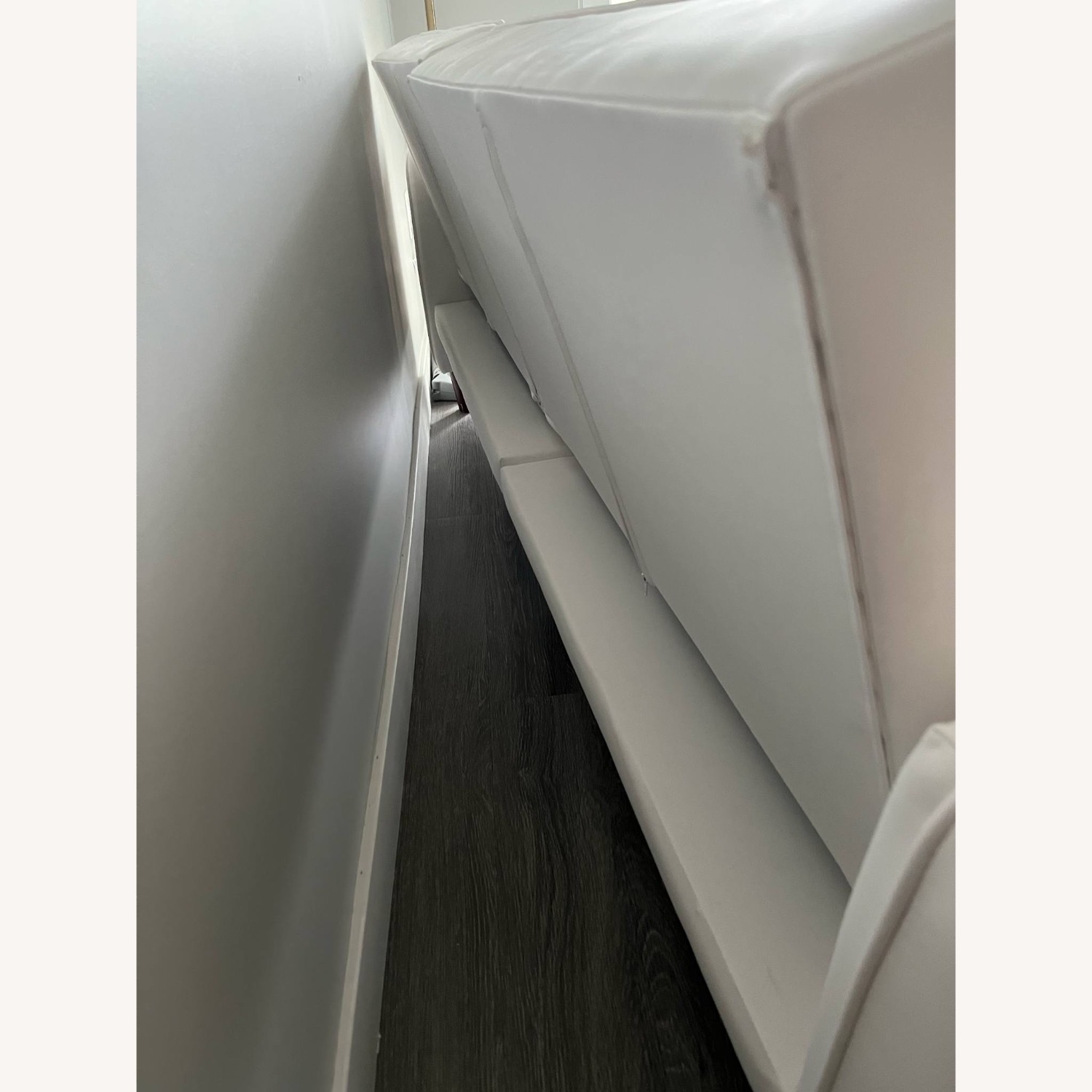 Wayfair Seylow White Faux Leather Sleeper Sofa - image-8