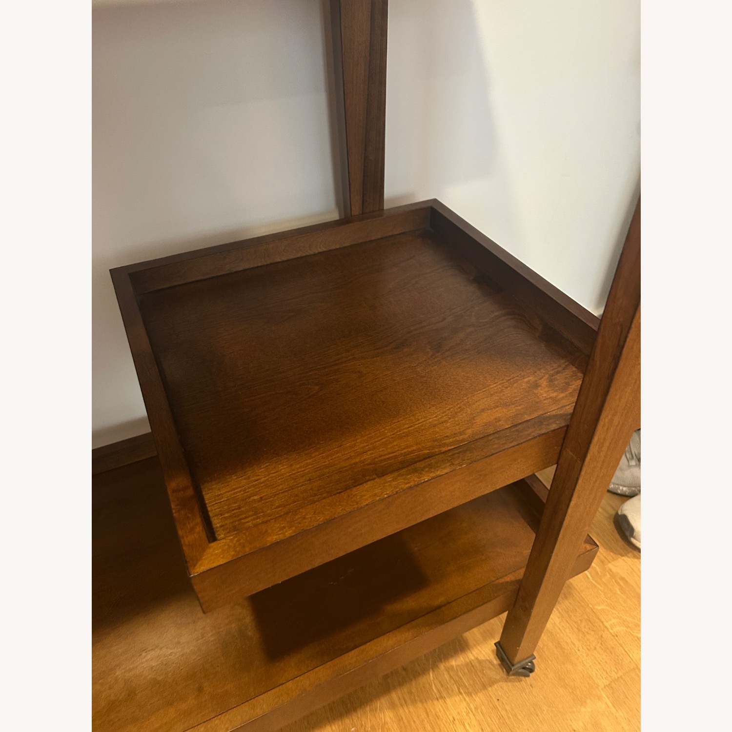 Wooden with Brass Accents Bar Cart - image-3