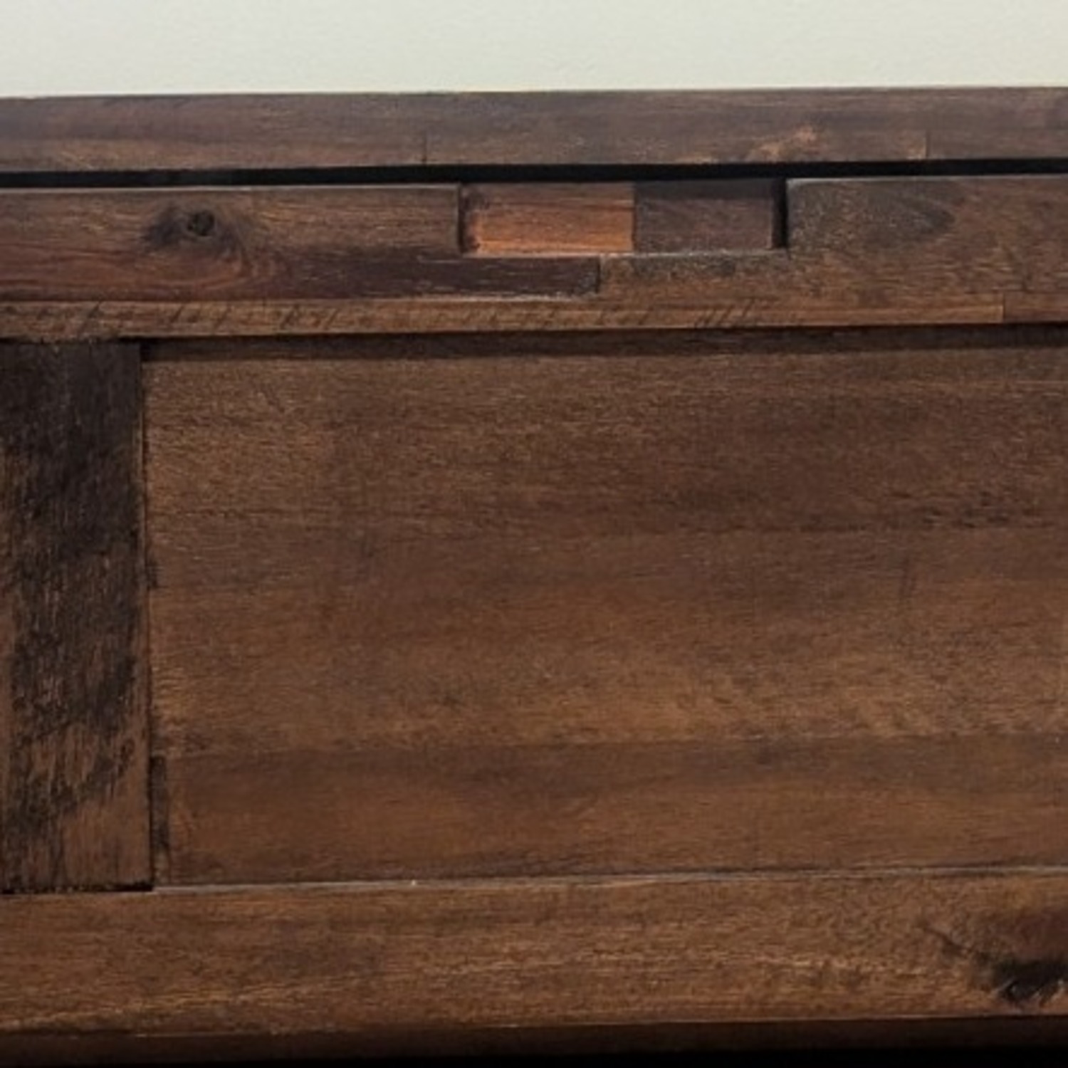 Home Goods Dark Wooden Coffee Table Chest - image-3