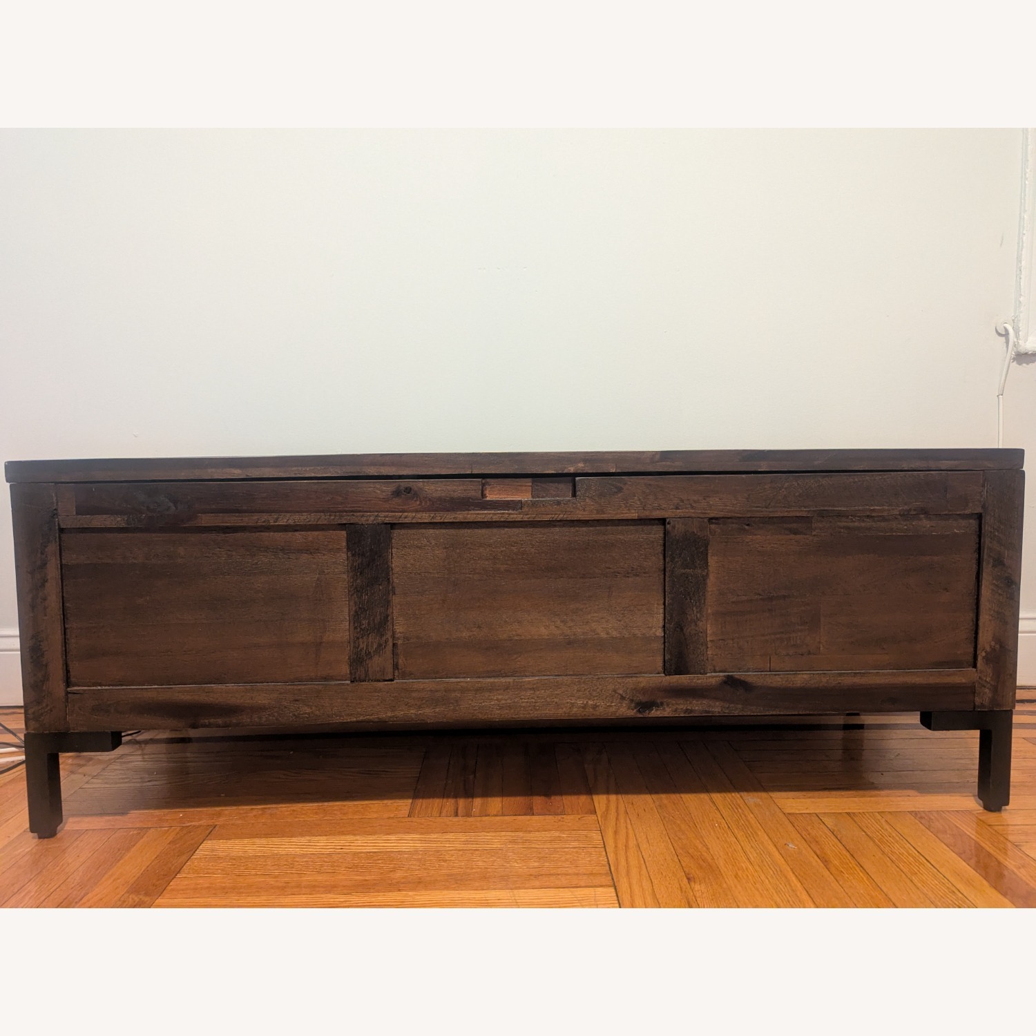Home Goods Dark Wooden Coffee Table Chest - image-1