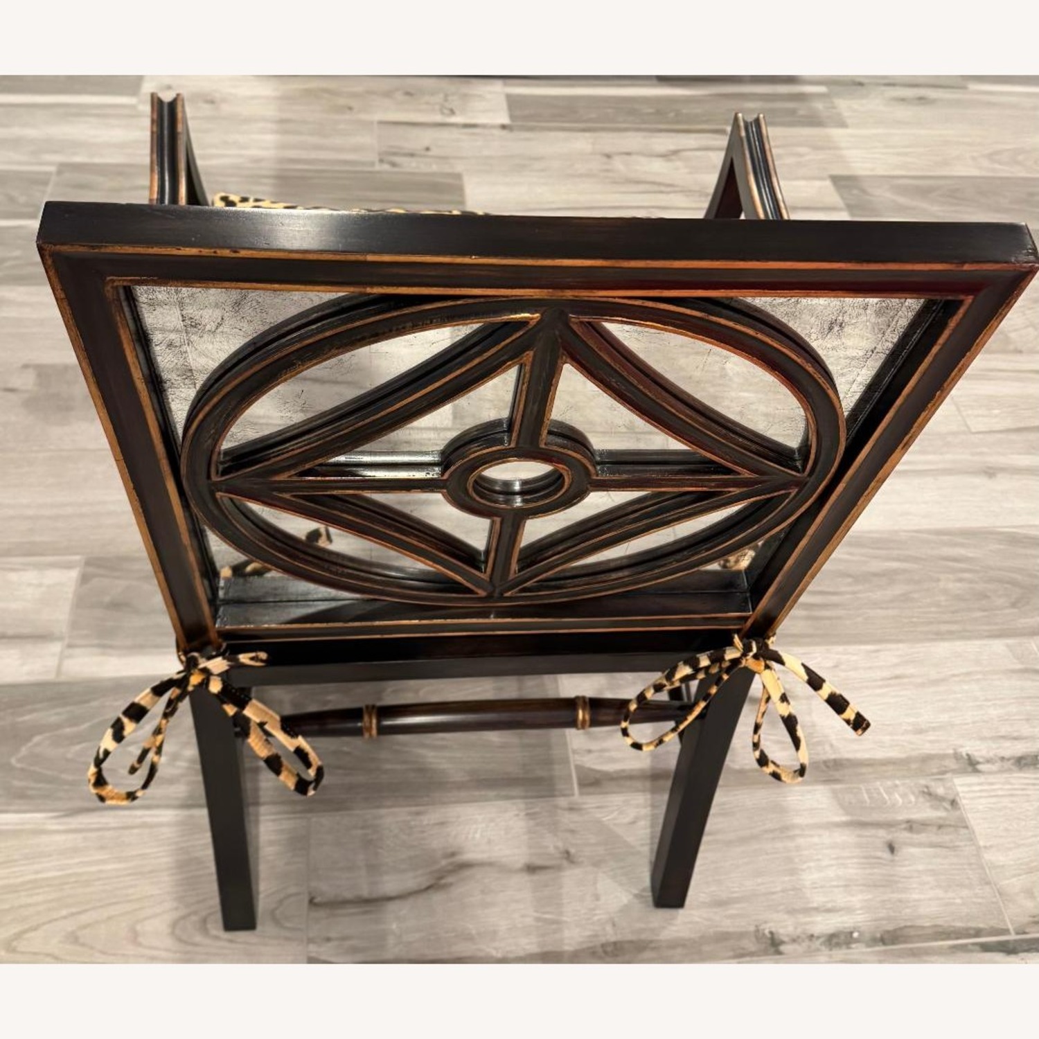 John Richard Macayla Mirrored Leopard Armchair - image-3