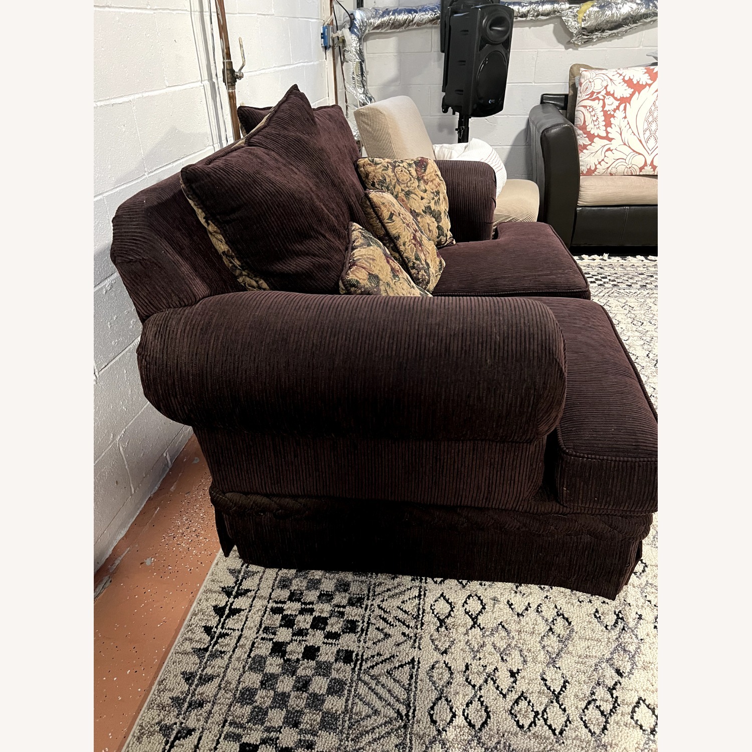 Brown Loveseat - image-2