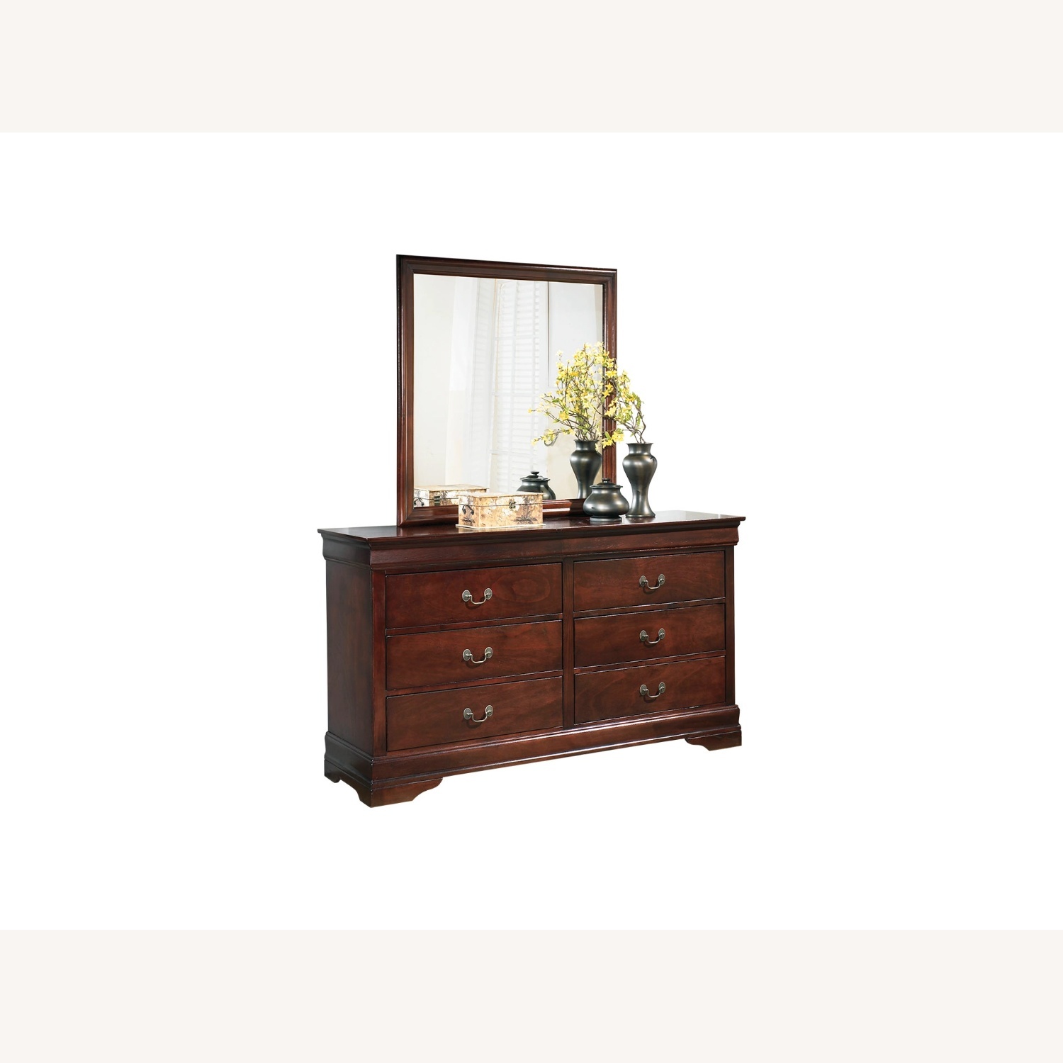 Alisdair Mahogany Dresser with Mirror - image-4