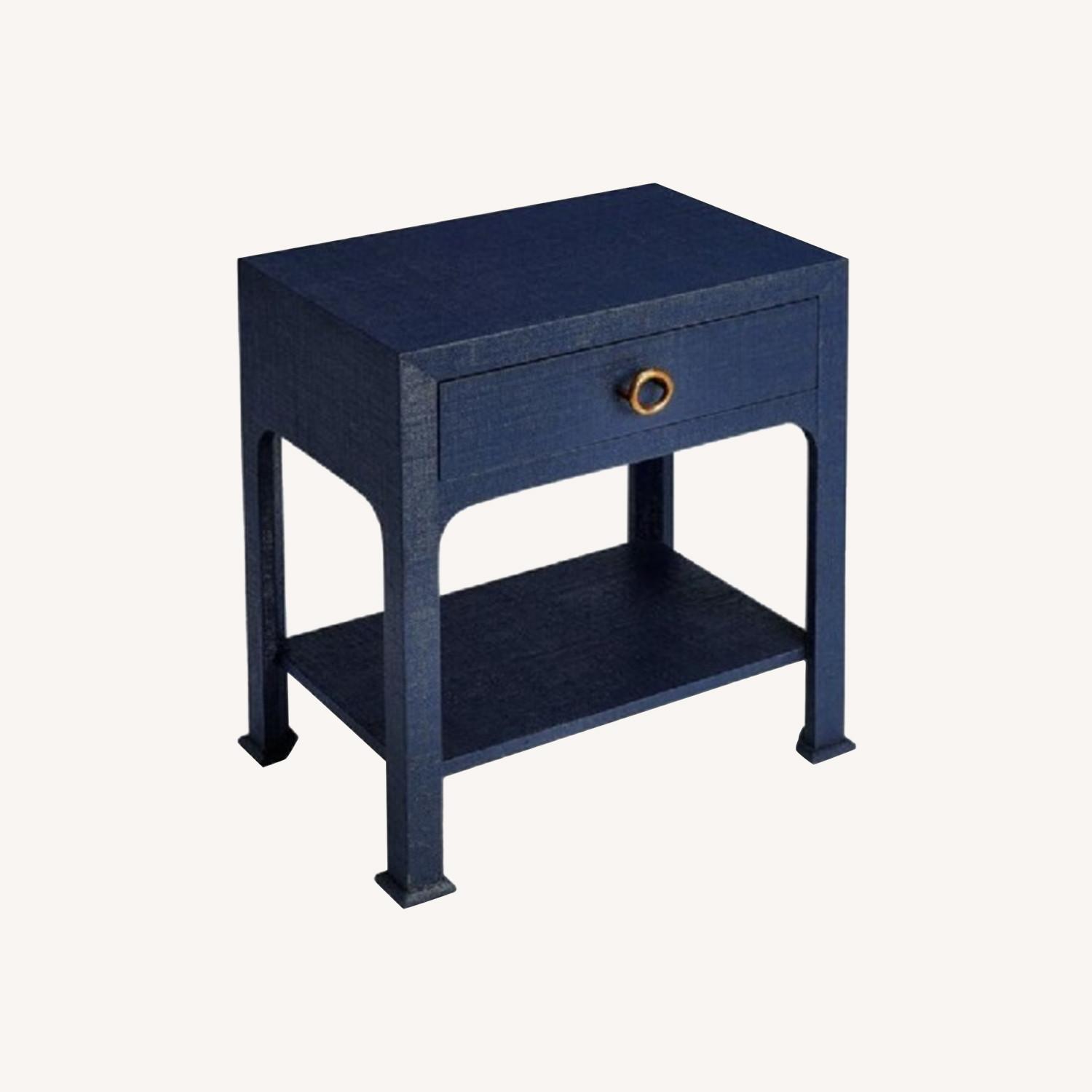 One King's Lane Kos 1-Drawer Raffia Nightstand - image-0