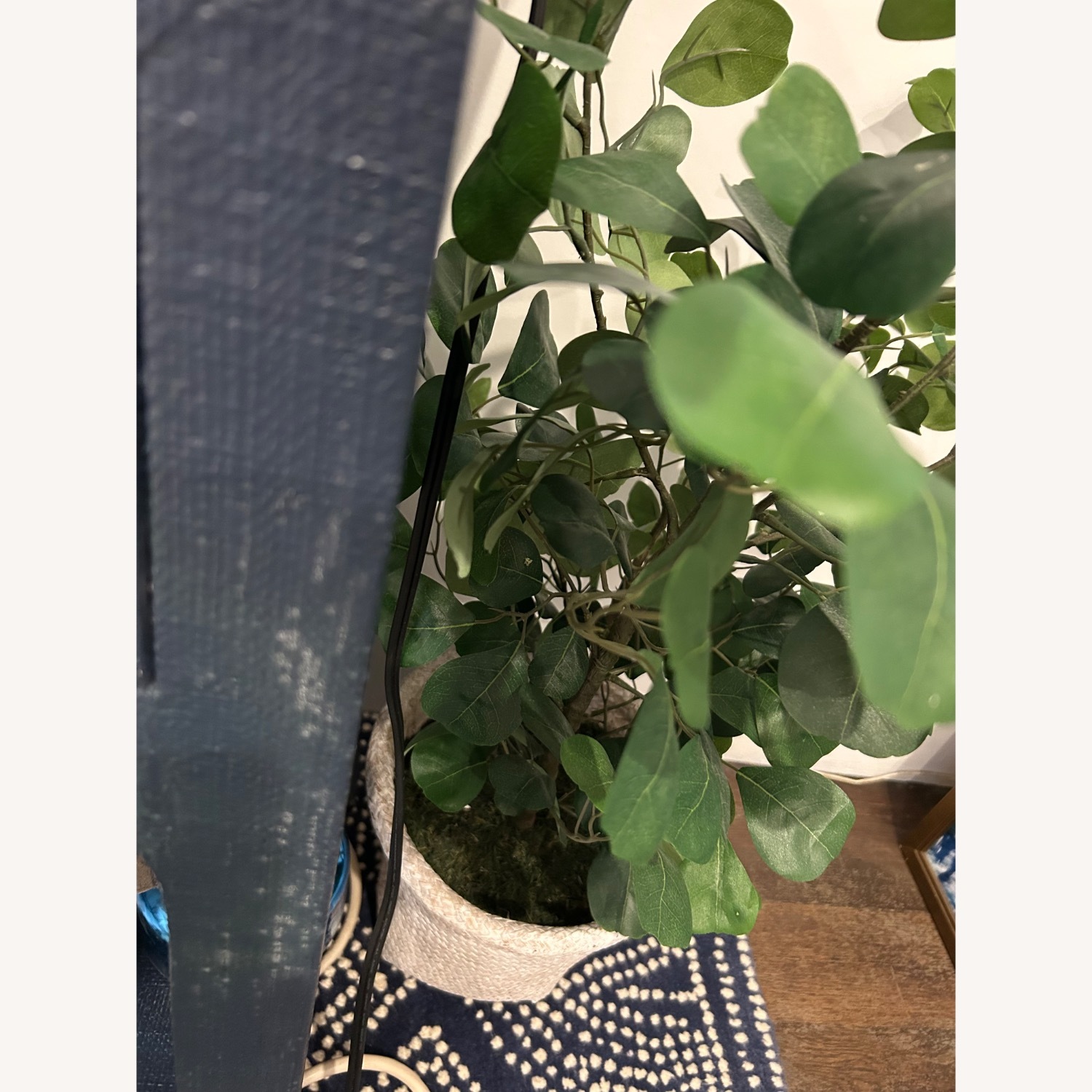 One King's Lane Kos 1-Drawer Raffia Nightstand - image-4