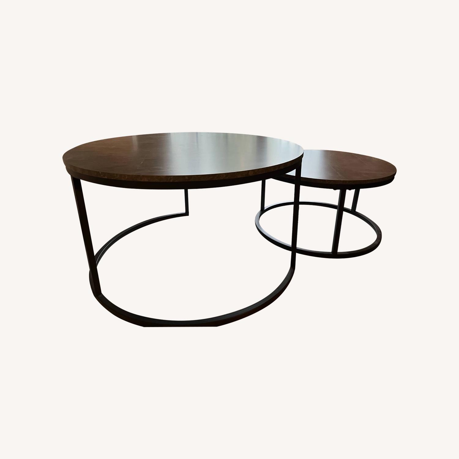 Round Nesting Coffee Table - image-0
