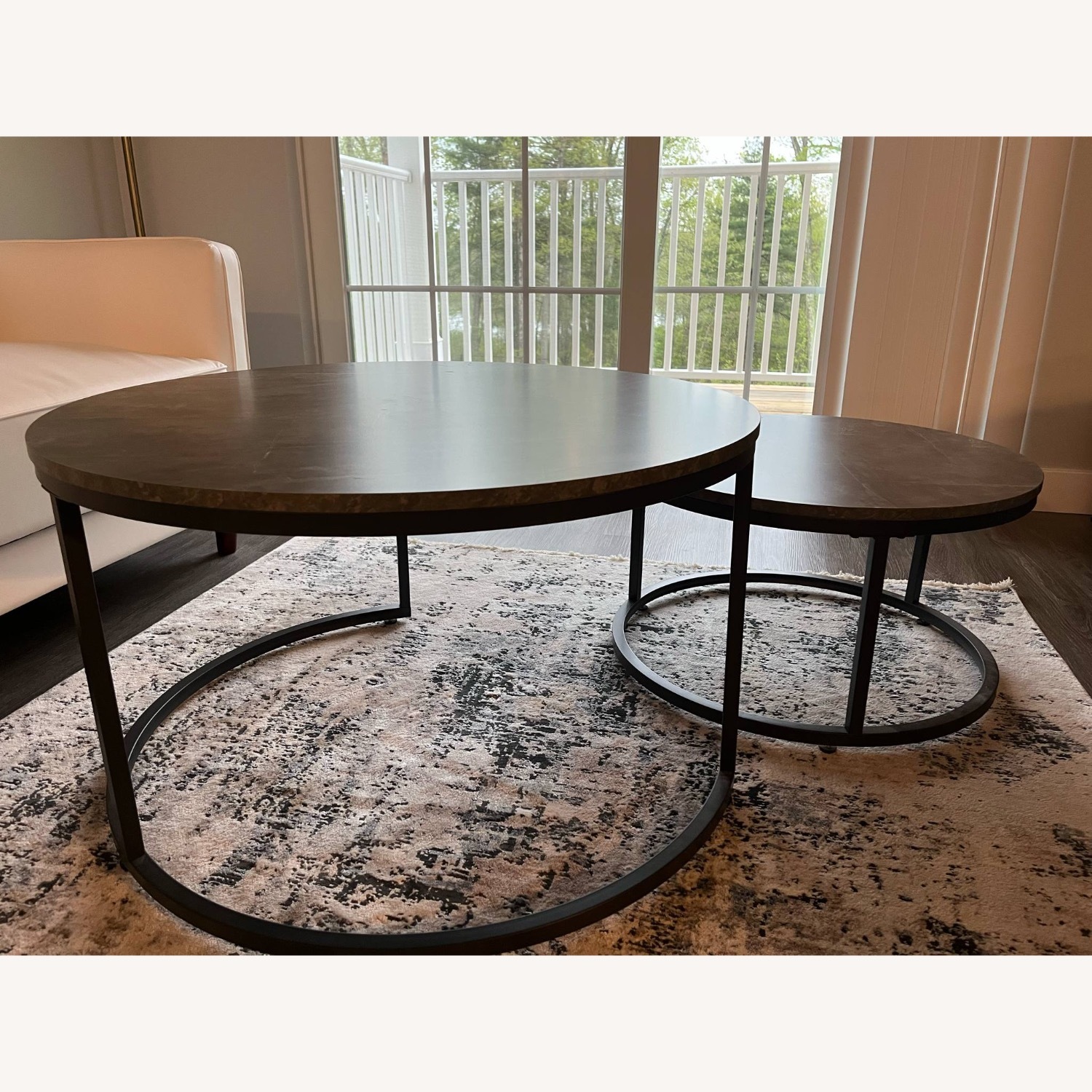 Round Nesting Coffee Table - image-1