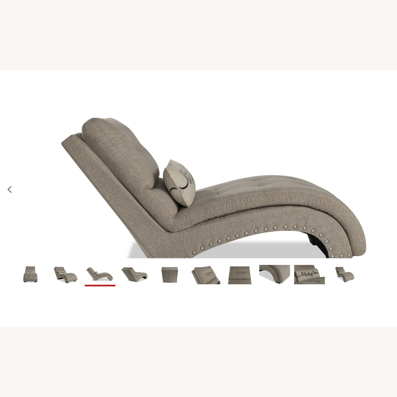 Cottage Chic Beige Chaise - image-3