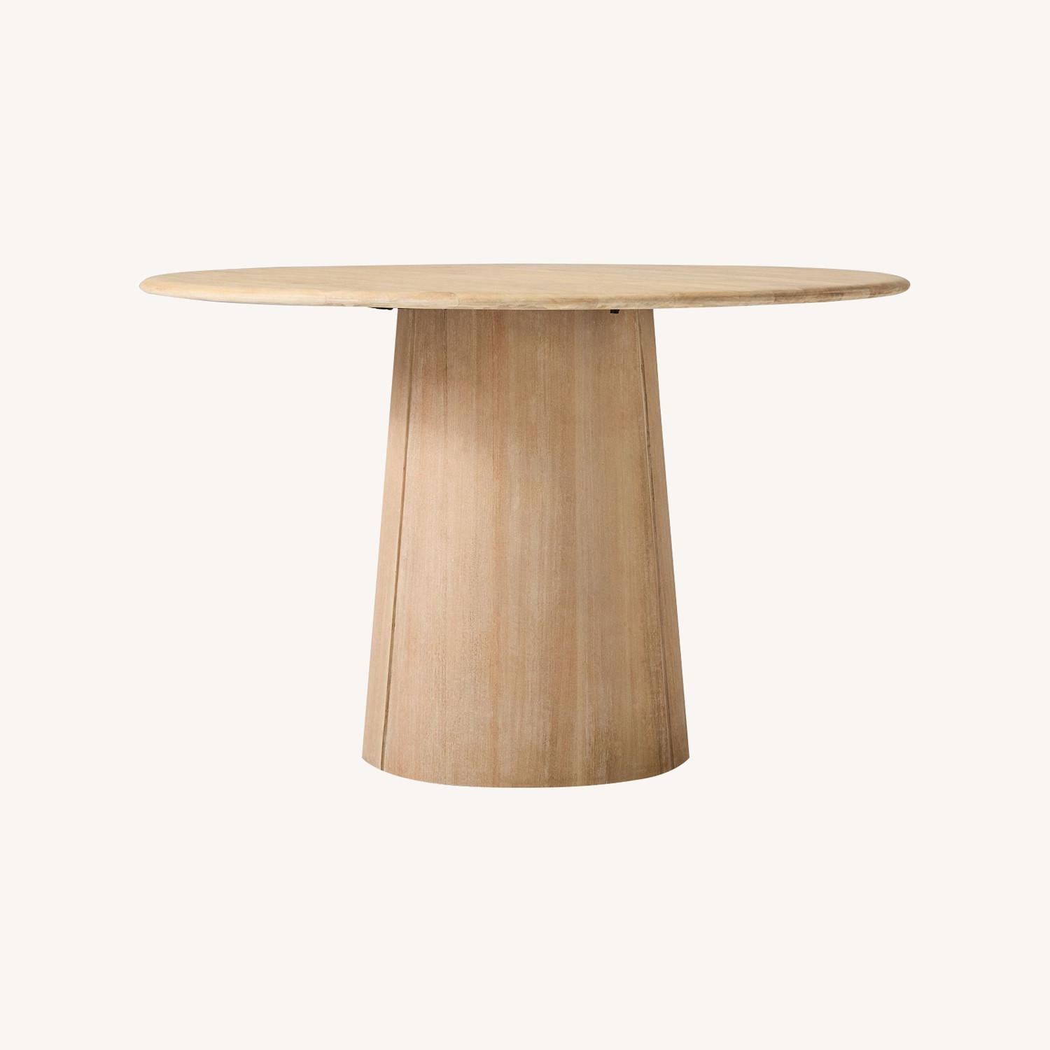 West Elm Anton Round Pedestal Dining Table 48" - image-0