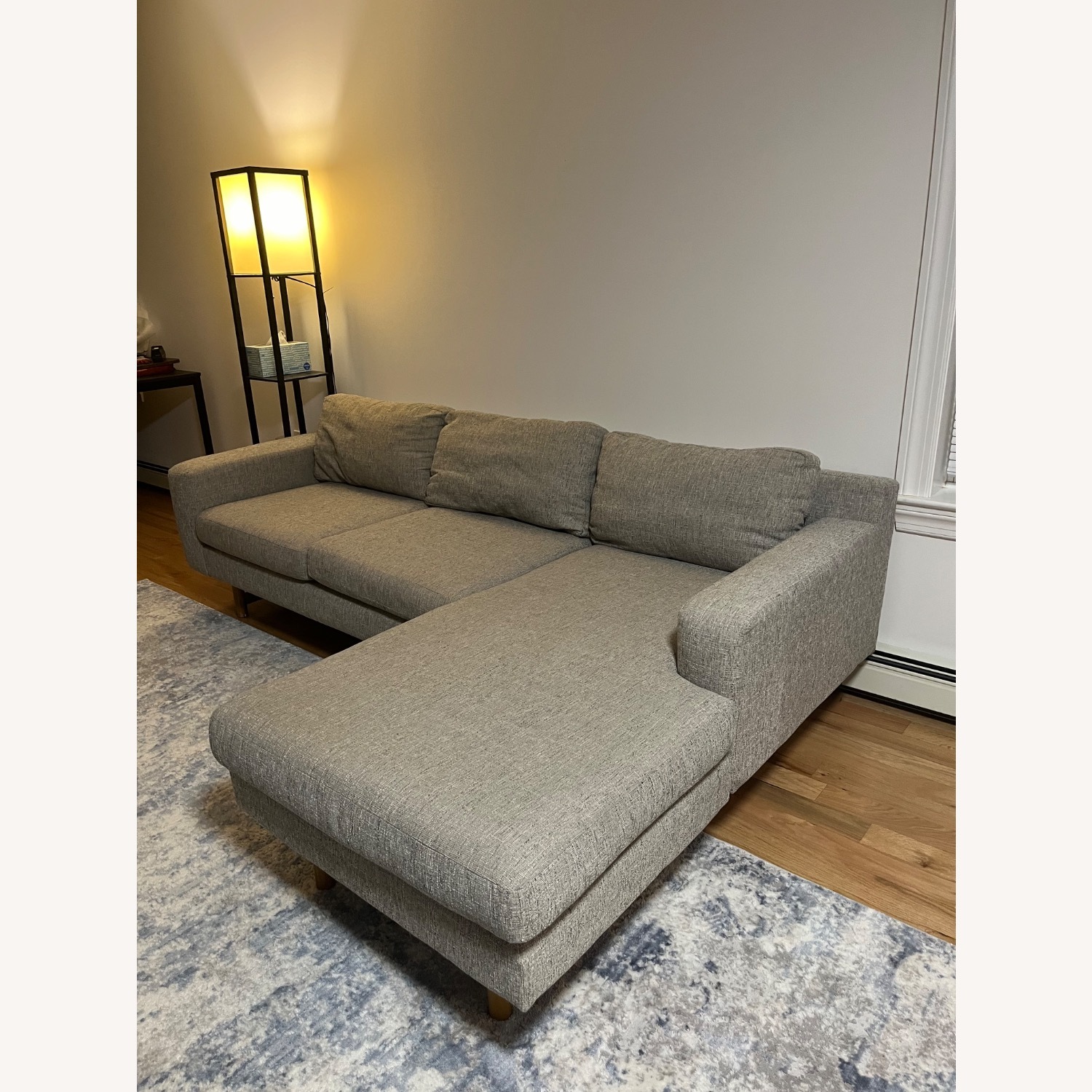 West Elm Eddy Section Grey - image-2