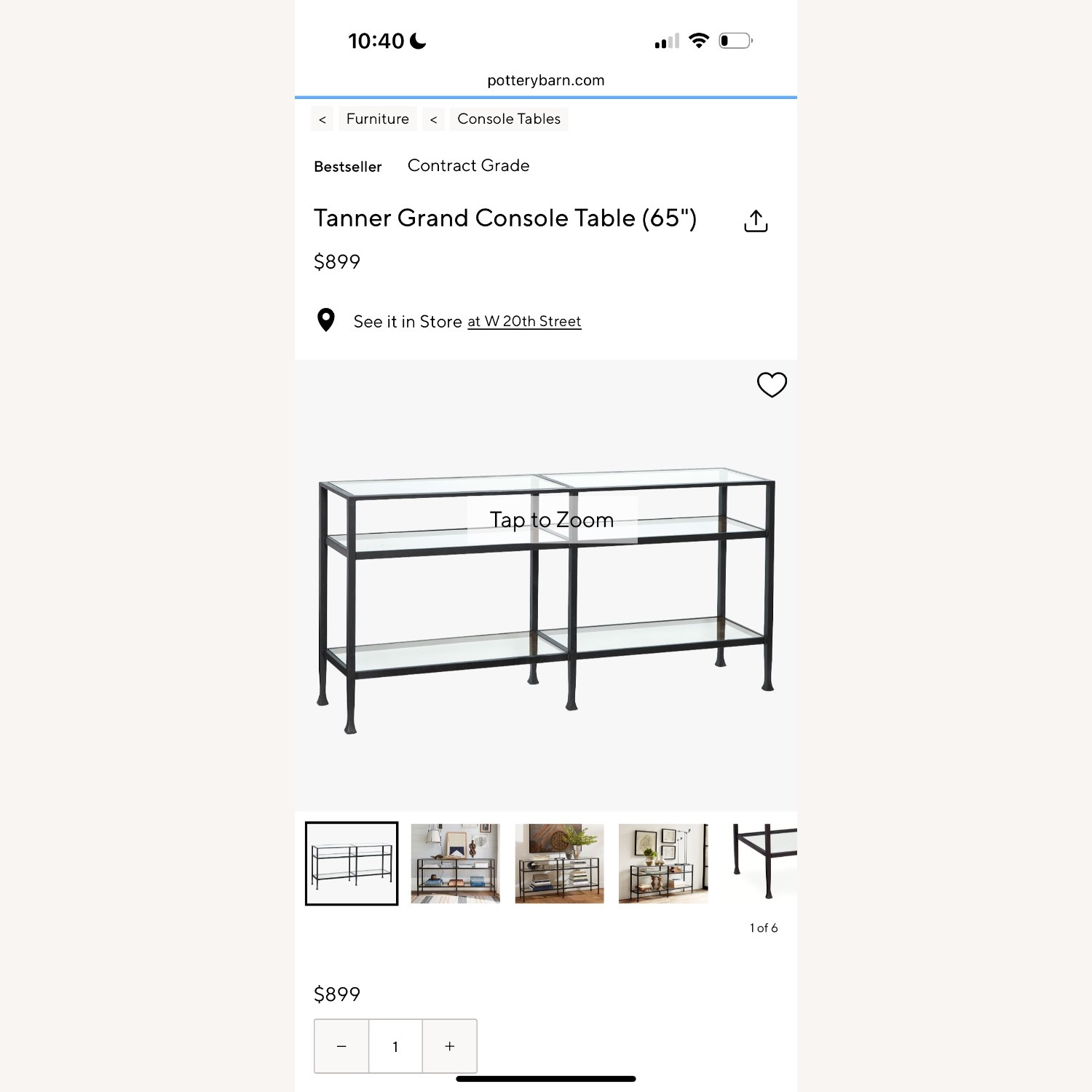 Pottery Barn Tanner Console - image-3