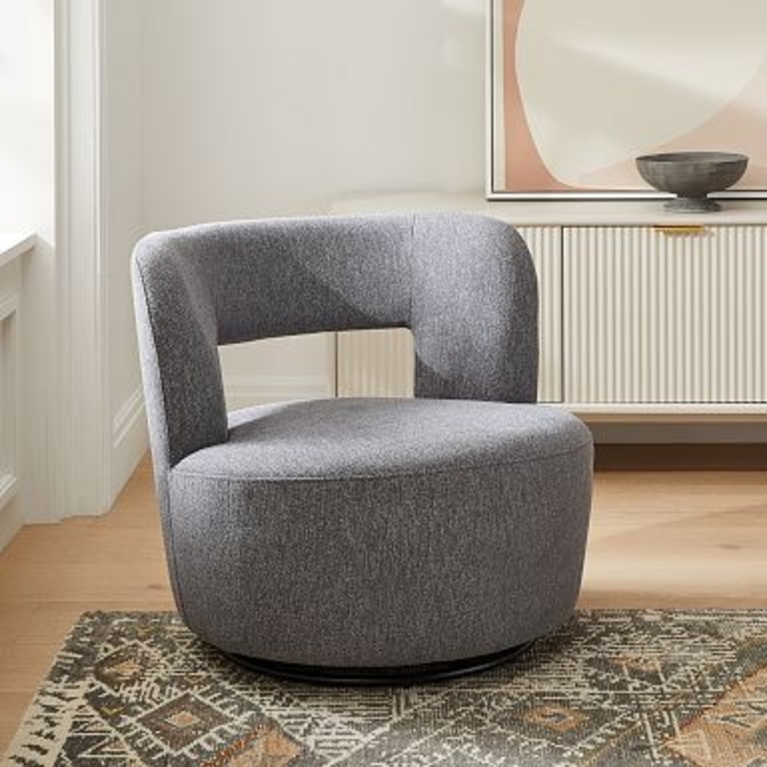 West Elm Millie Swivel Chair - image-6