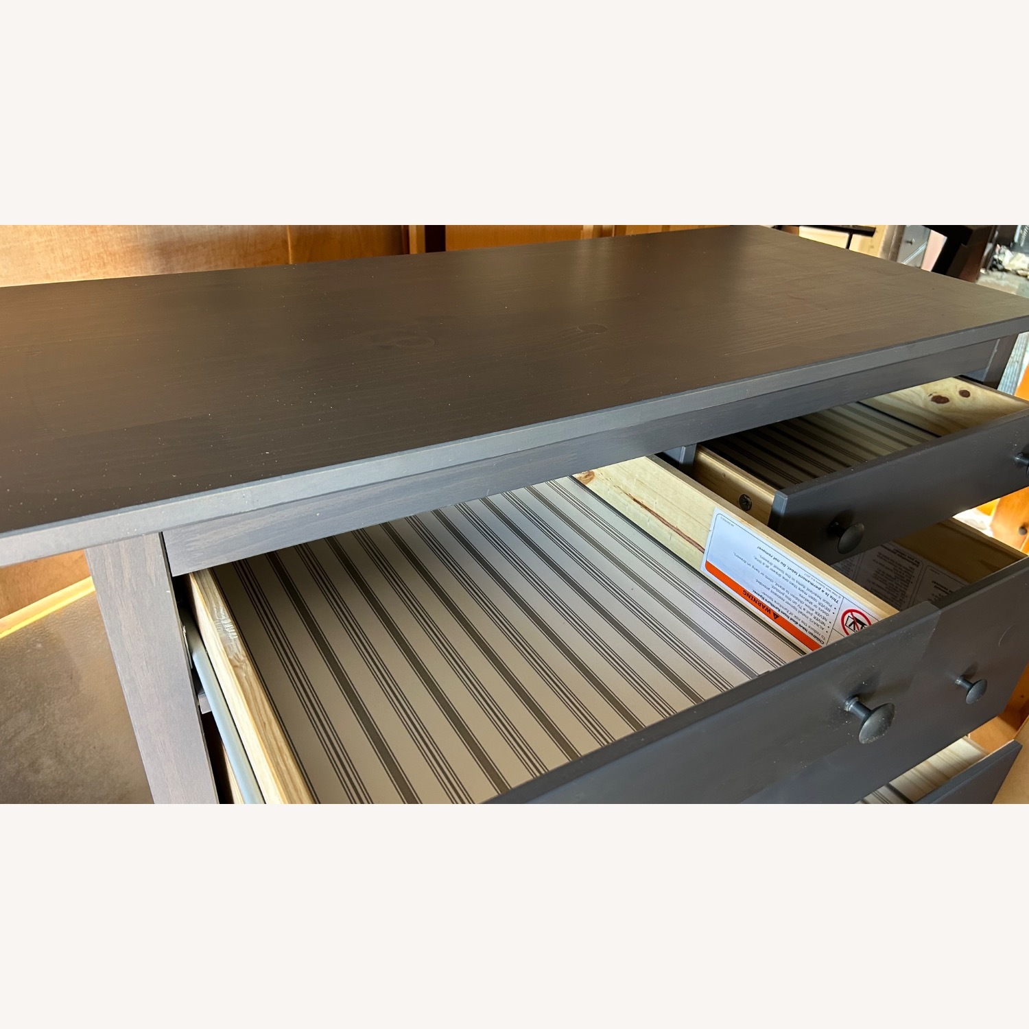 IKEA HEMNES 6-drawer Chest, Grey - image-5