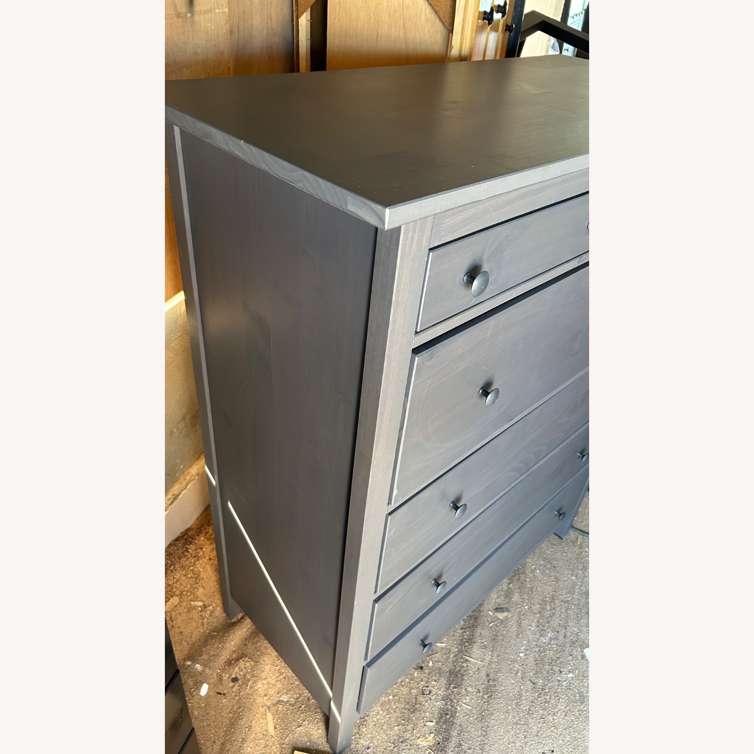 IKEA HEMNES 6-drawer Chest, Grey - image-2