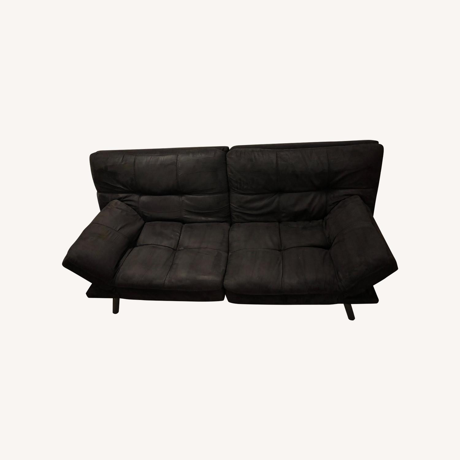 Black Velvet Futon - image-0