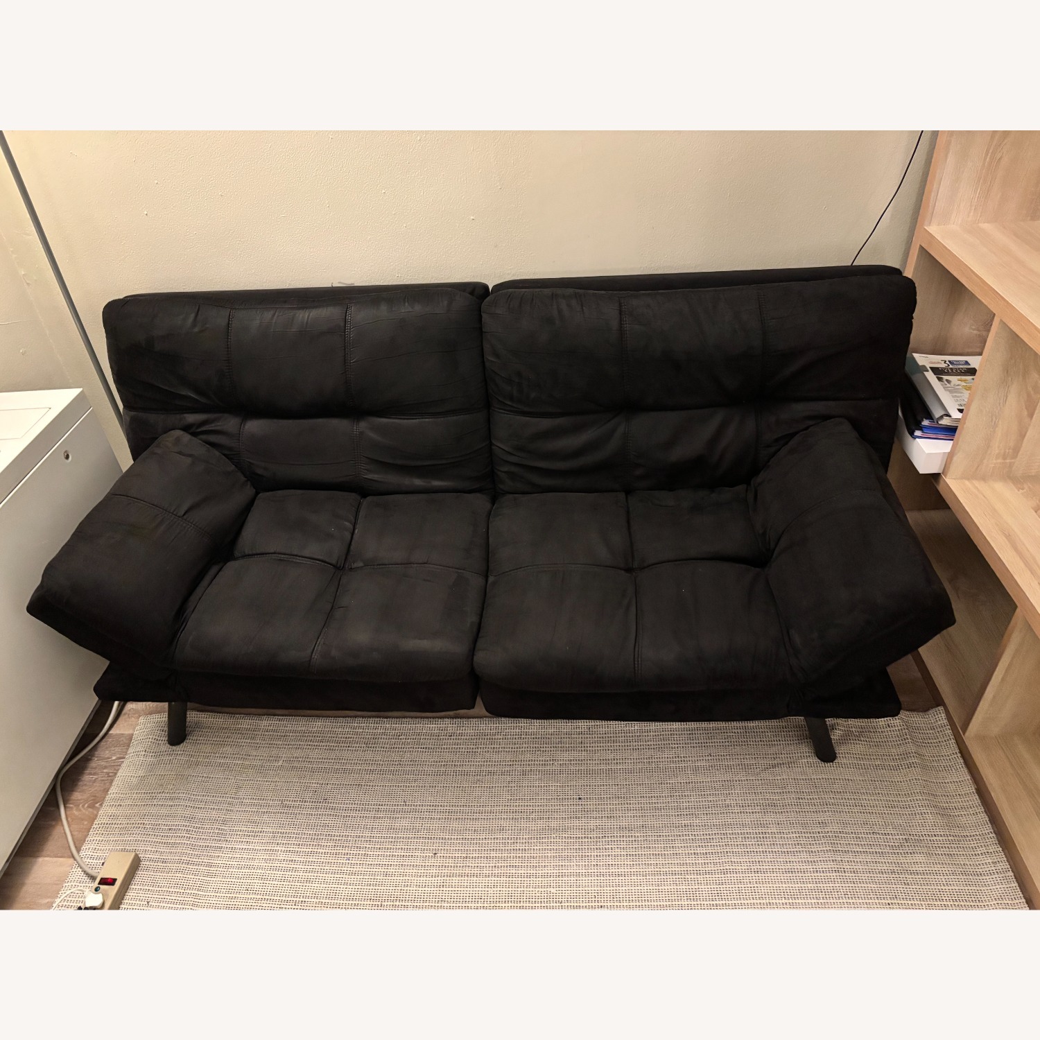 Black Velvet Futon - image-2
