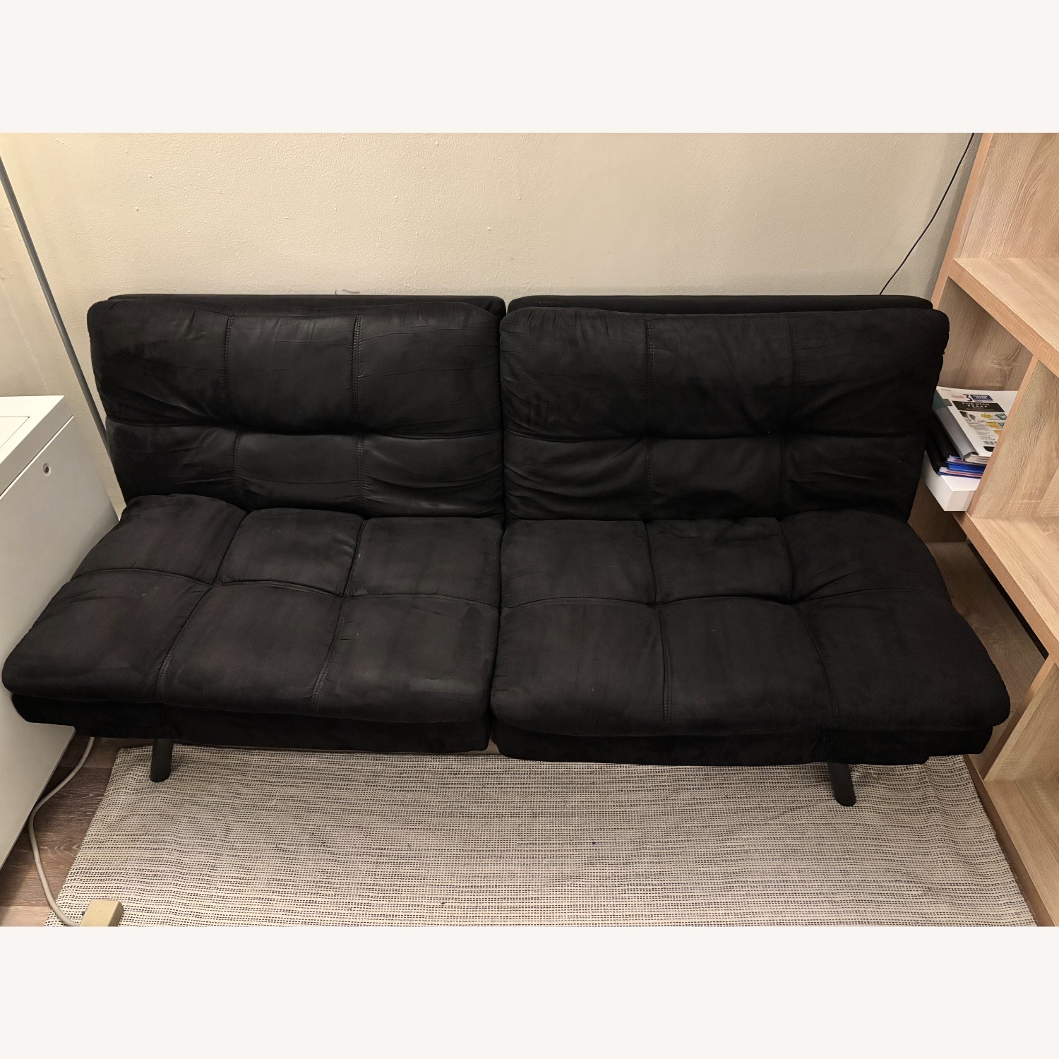 Black Velvet Futon - image-1