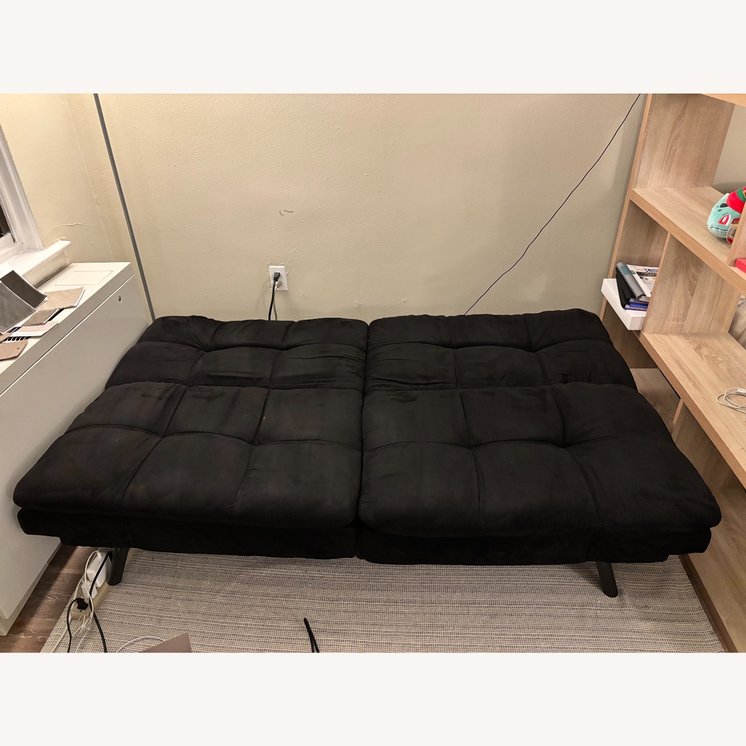Black Velvet Futon - image-3