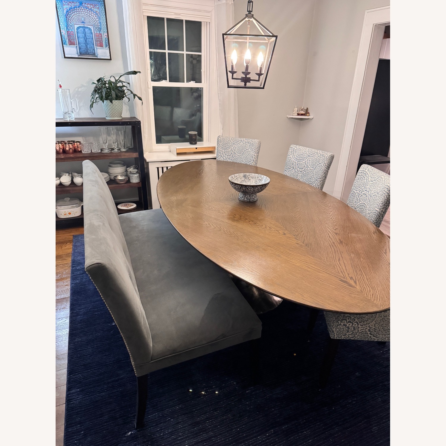 Taylor Made Custom 8' Oval Table Set + Bench 4 Chairs Extensions - image-3