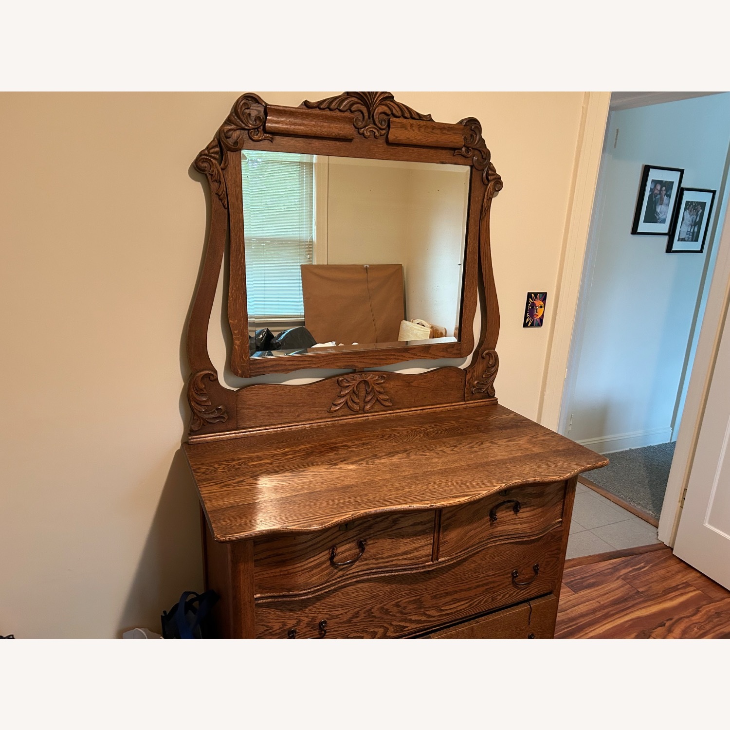 Antique Dresser with Mirror  - image-1