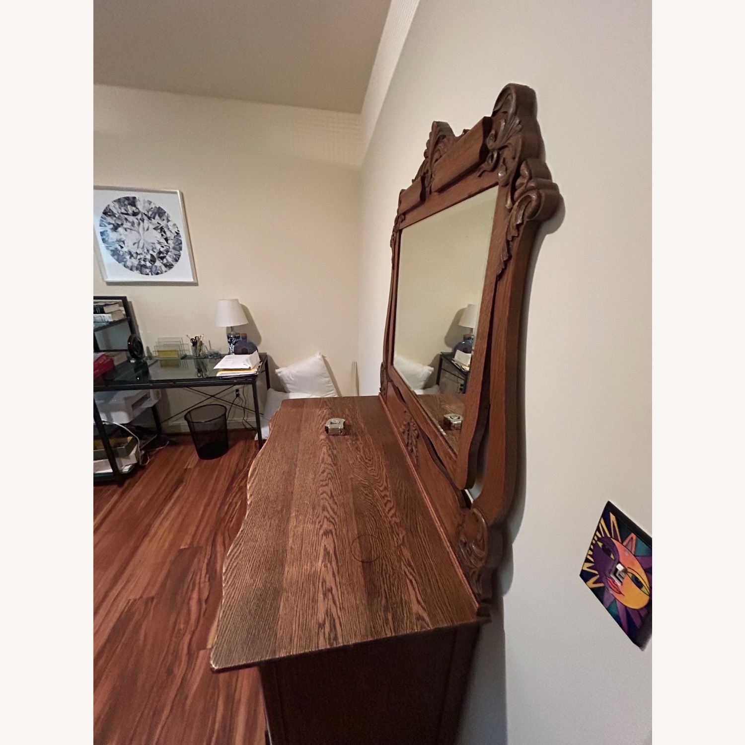 Antique Dresser with Mirror  - image-3