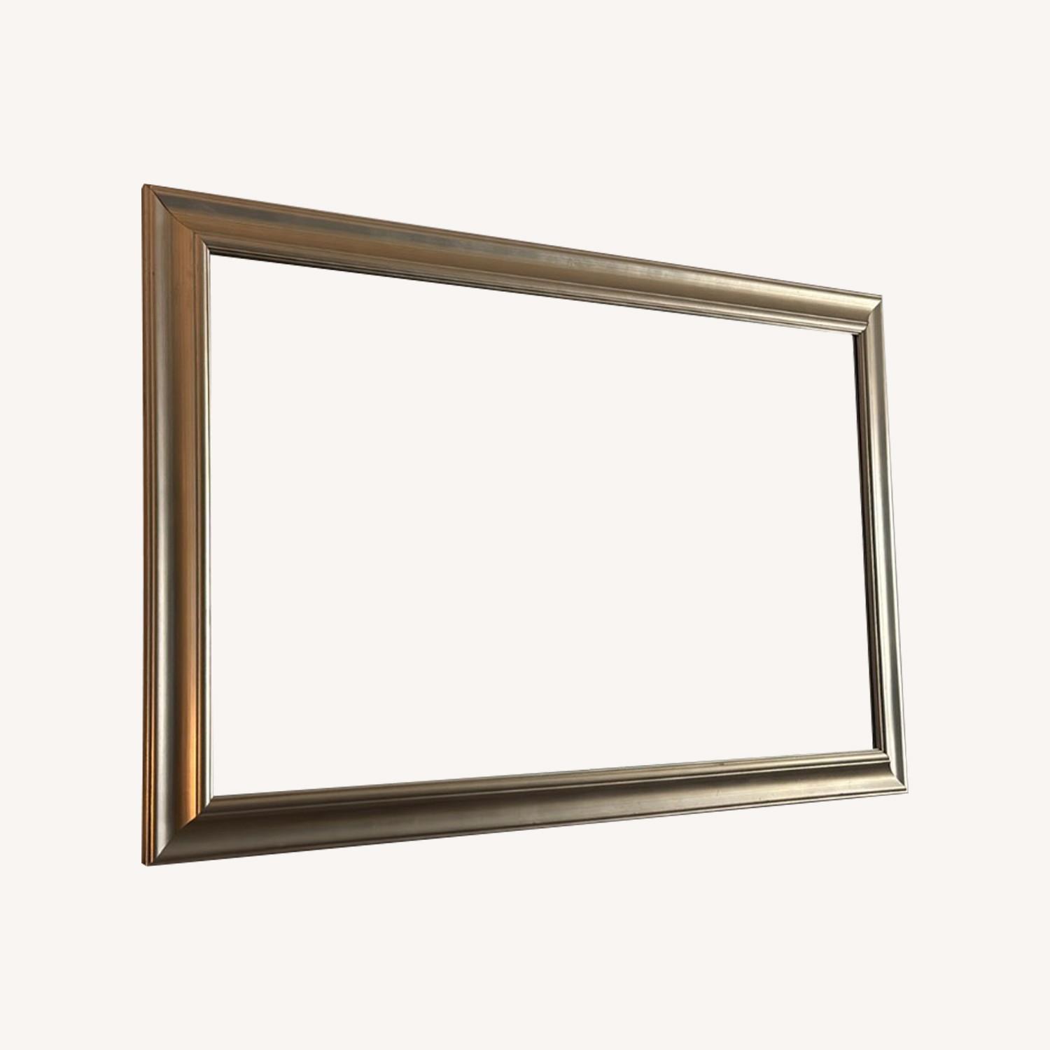 Silver Beveled Edge Large Mirror - image-0