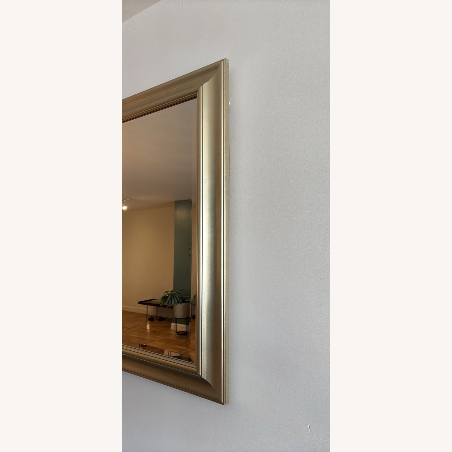 Silver Beveled Edge Large Mirror - image-3