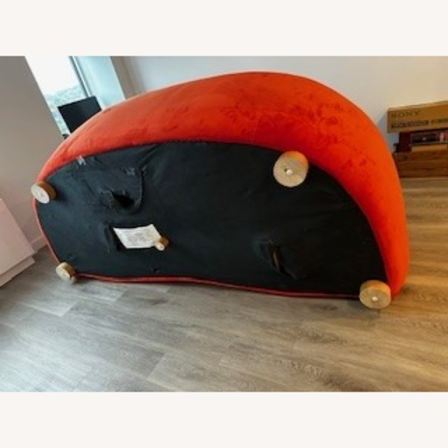 Sandra 95" Velvet Round Arm Curved Sofa - image-8