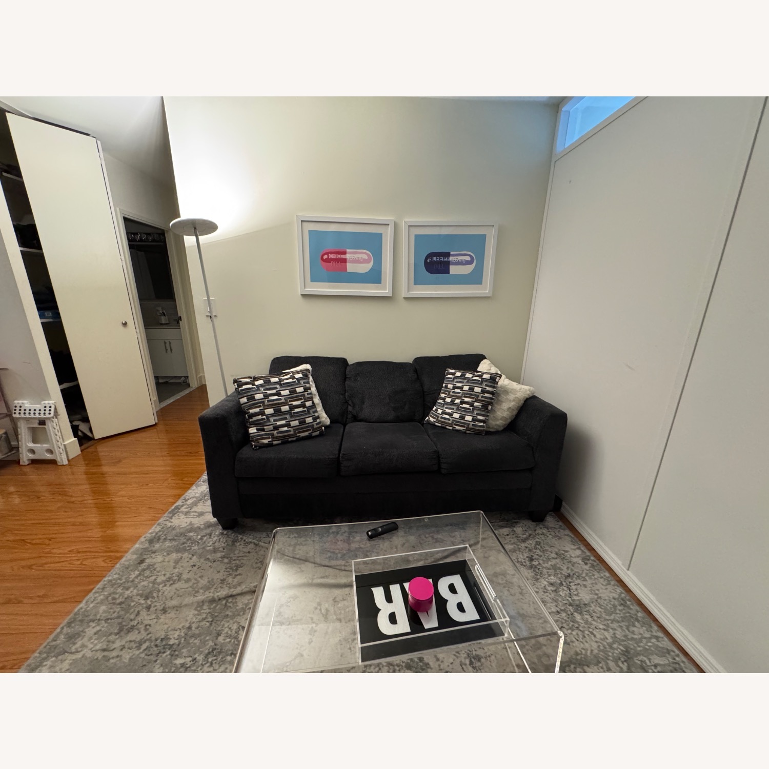 Bob's Stevie Charcoal 78" Sofa  - image-1