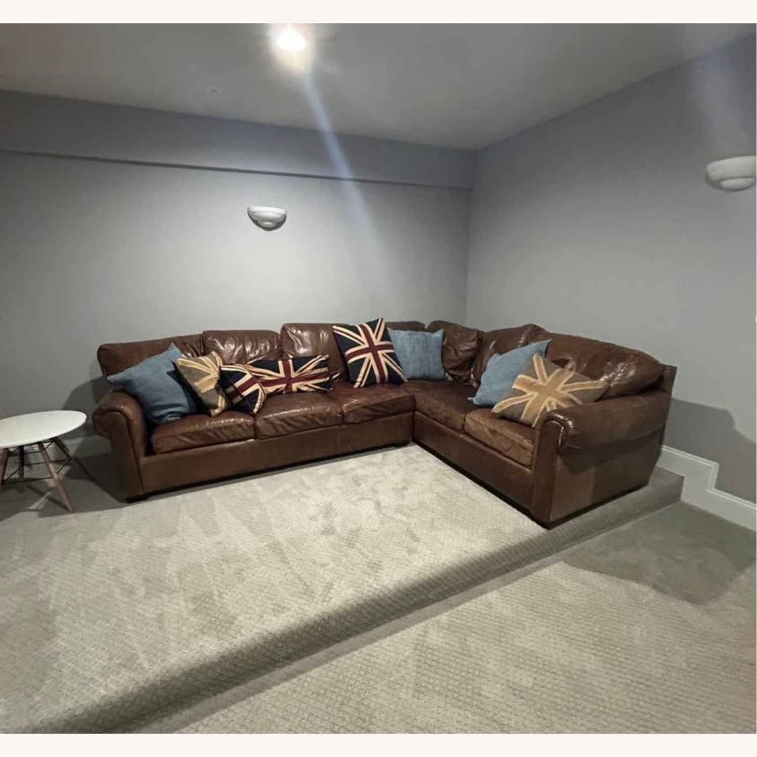 Leather Sectional Couch - image-1