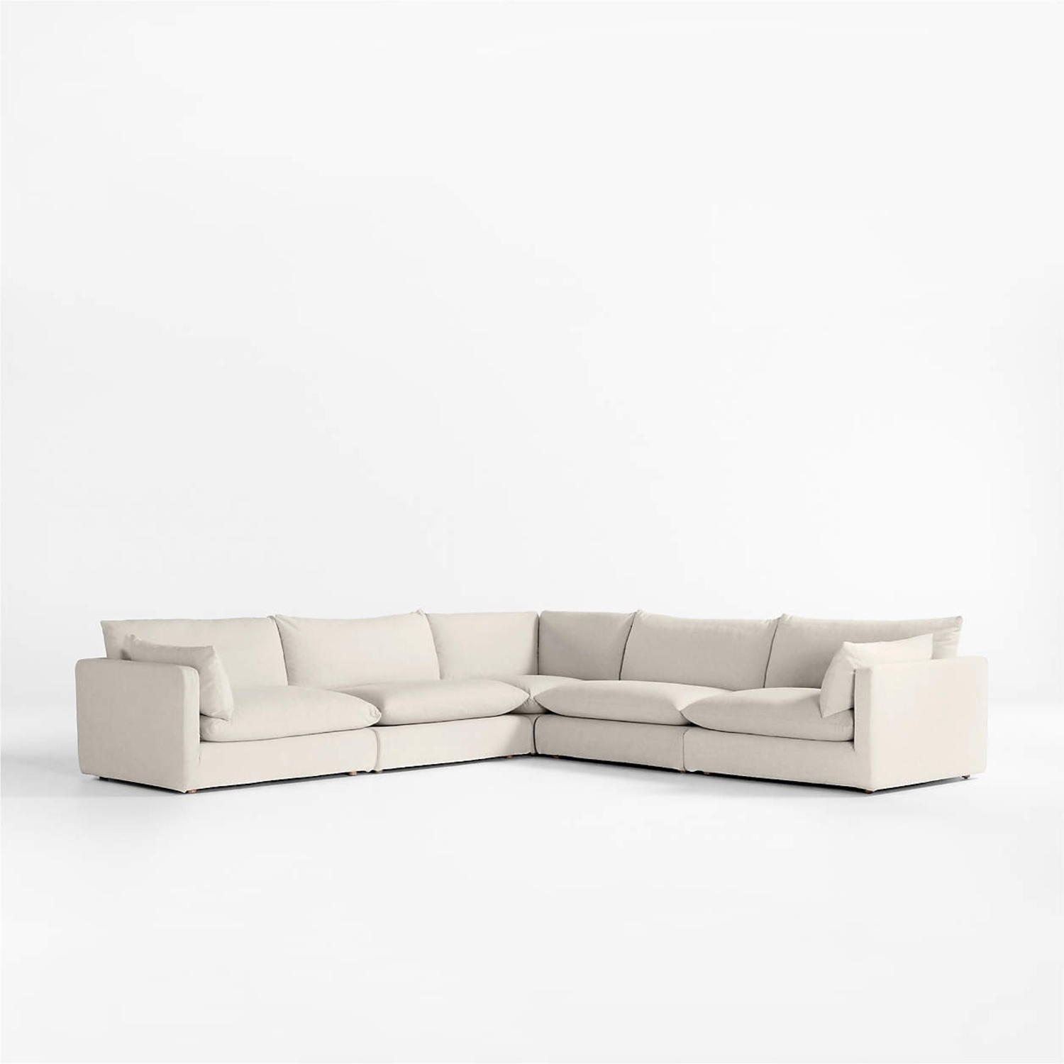 Crate & Barrel Unwind 5-Piece Sectional Sofa - image-5
