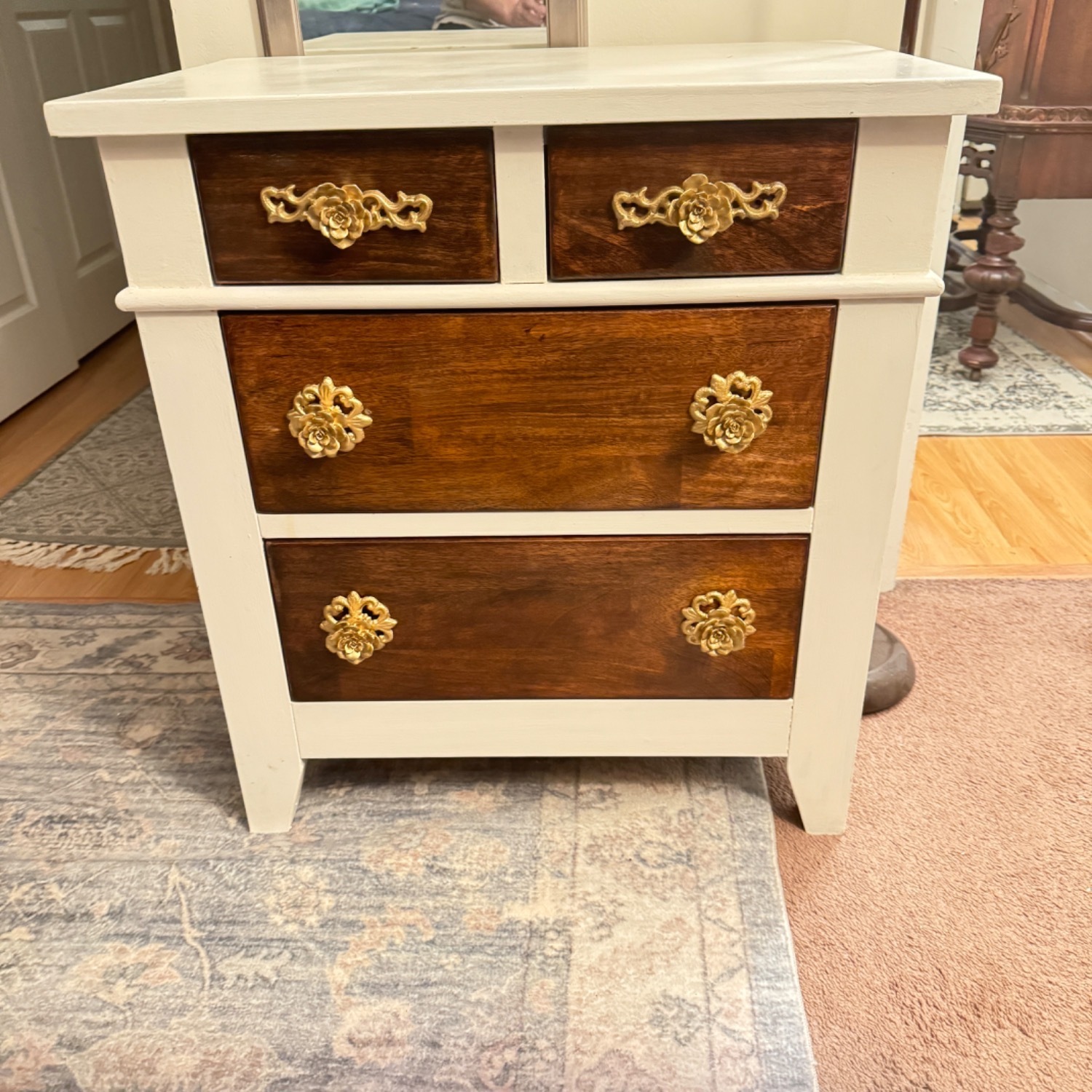 Hollywood Regency Night Table - image-4