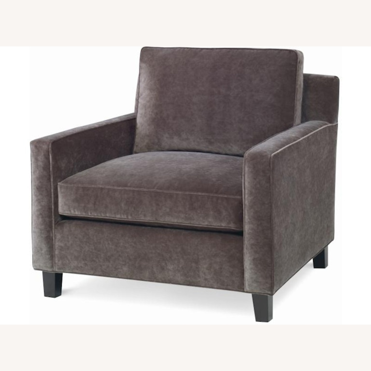 Walter E Smithe Black Chair and Ottoman - image-6