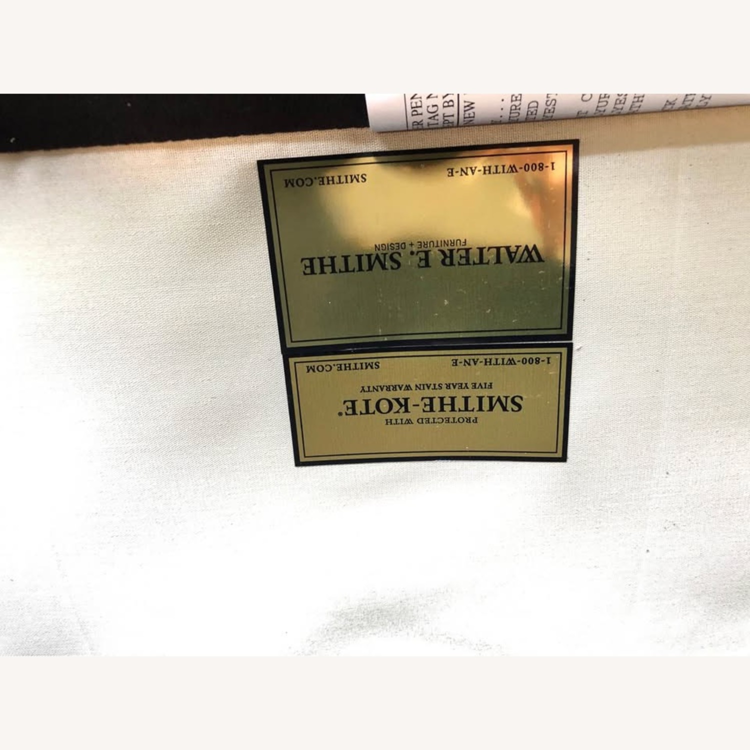 Walter E Smithe Black Chair and Ottoman - image-5