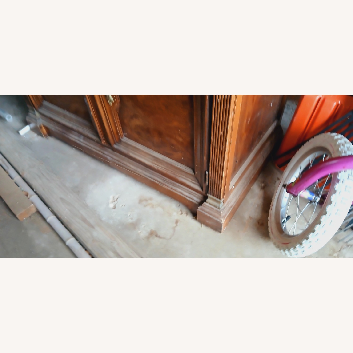 Detail Antique Wood Armoire - image-11