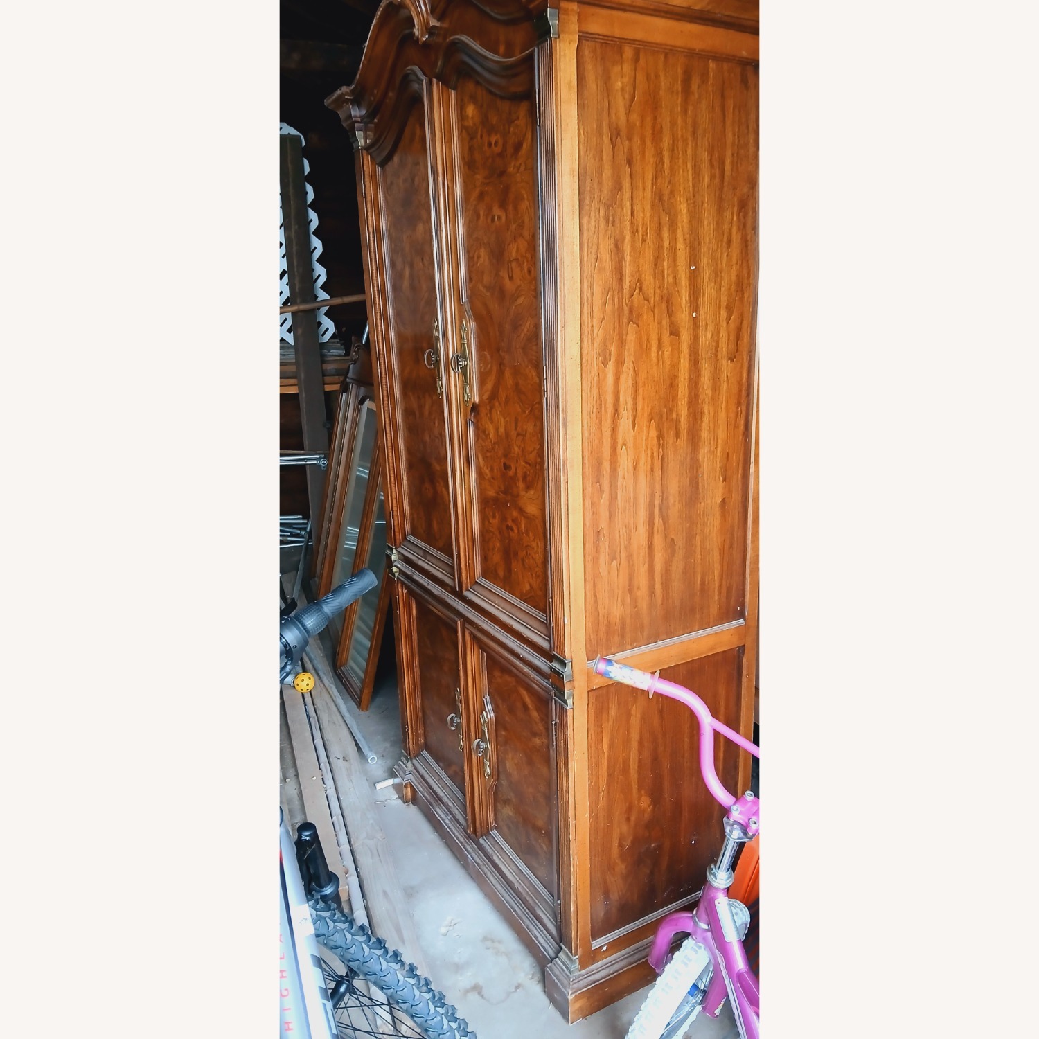 Detail Antique Wood Armoire - image-12