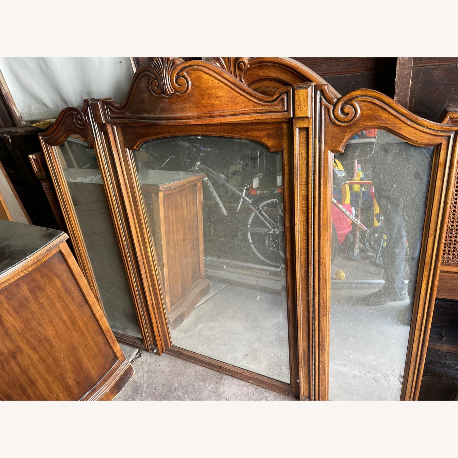 Wood Bevel Mirror - image-2