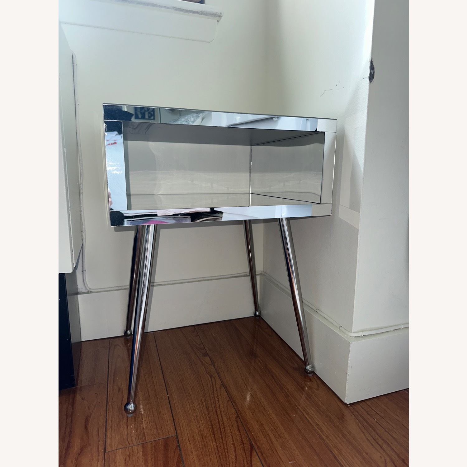 Mirrored Side/Night Table - image-1