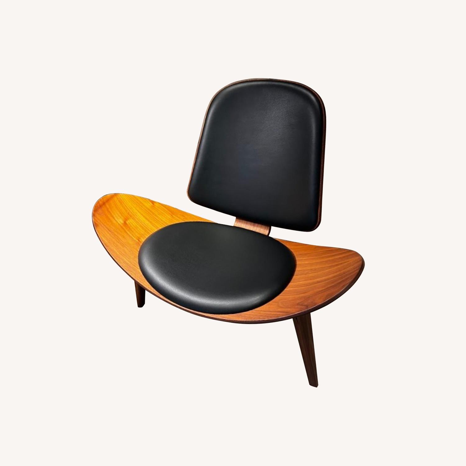 【定価55万】美品☆Carl Hansen & Son　CH07ウォルナット本革 Design Within Reach Carl Hansen & Son CH07 Shell Chair - AptDeco