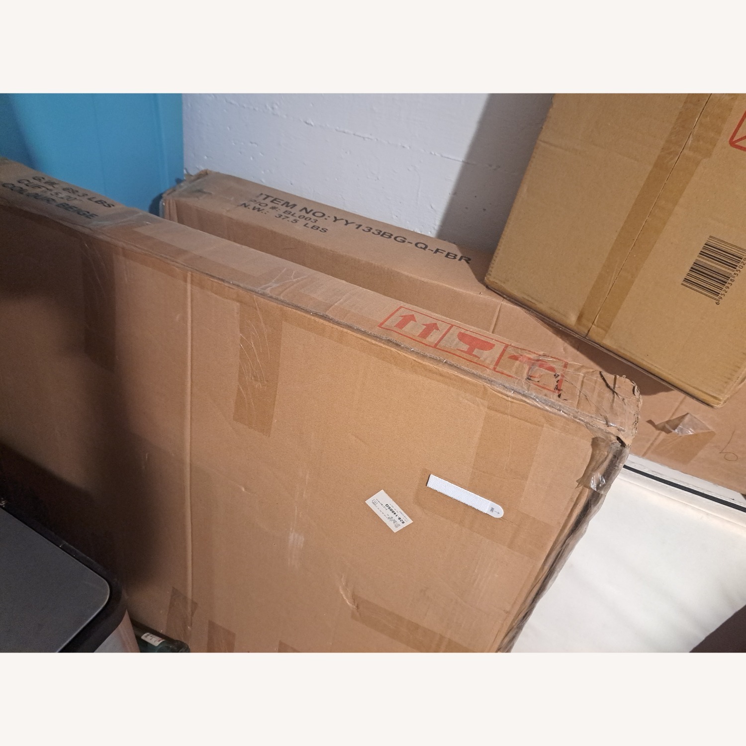 Wayfair Beige Queen Sized Platform Bed - image-1