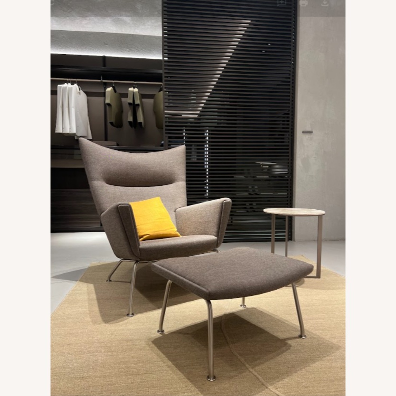 Carl Hansen & Son CH445 Chair + CH446 Ottoman - image-0