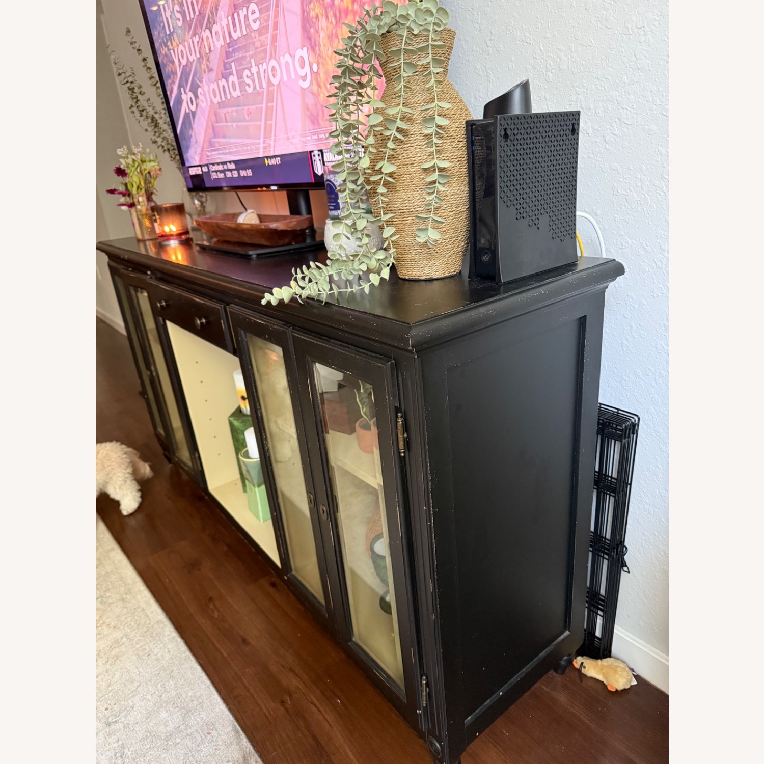 Black Solid Wood Ballard Design Bar/Sideboard - image-2