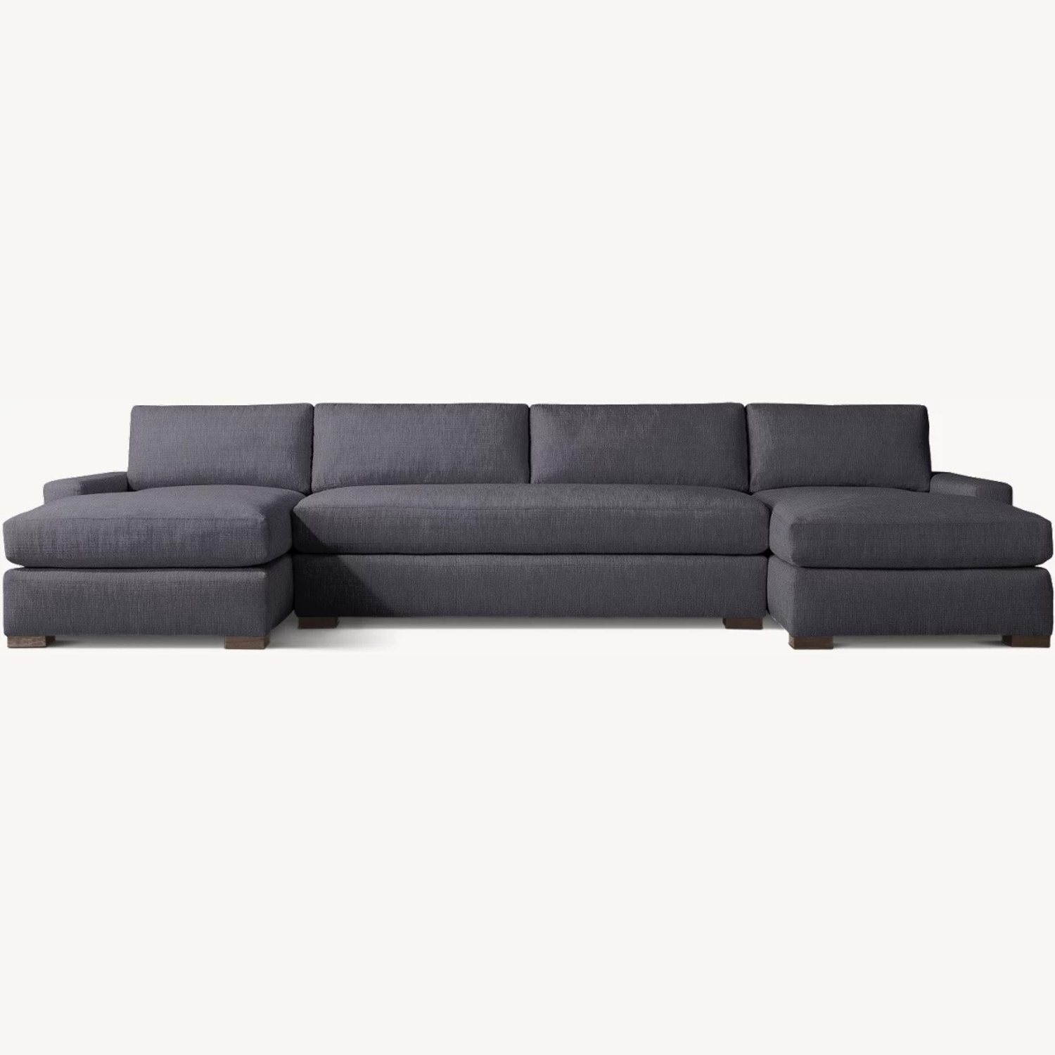 RH Maxwell U-Chaise Bench-Seat Sectional Sofa - image-0