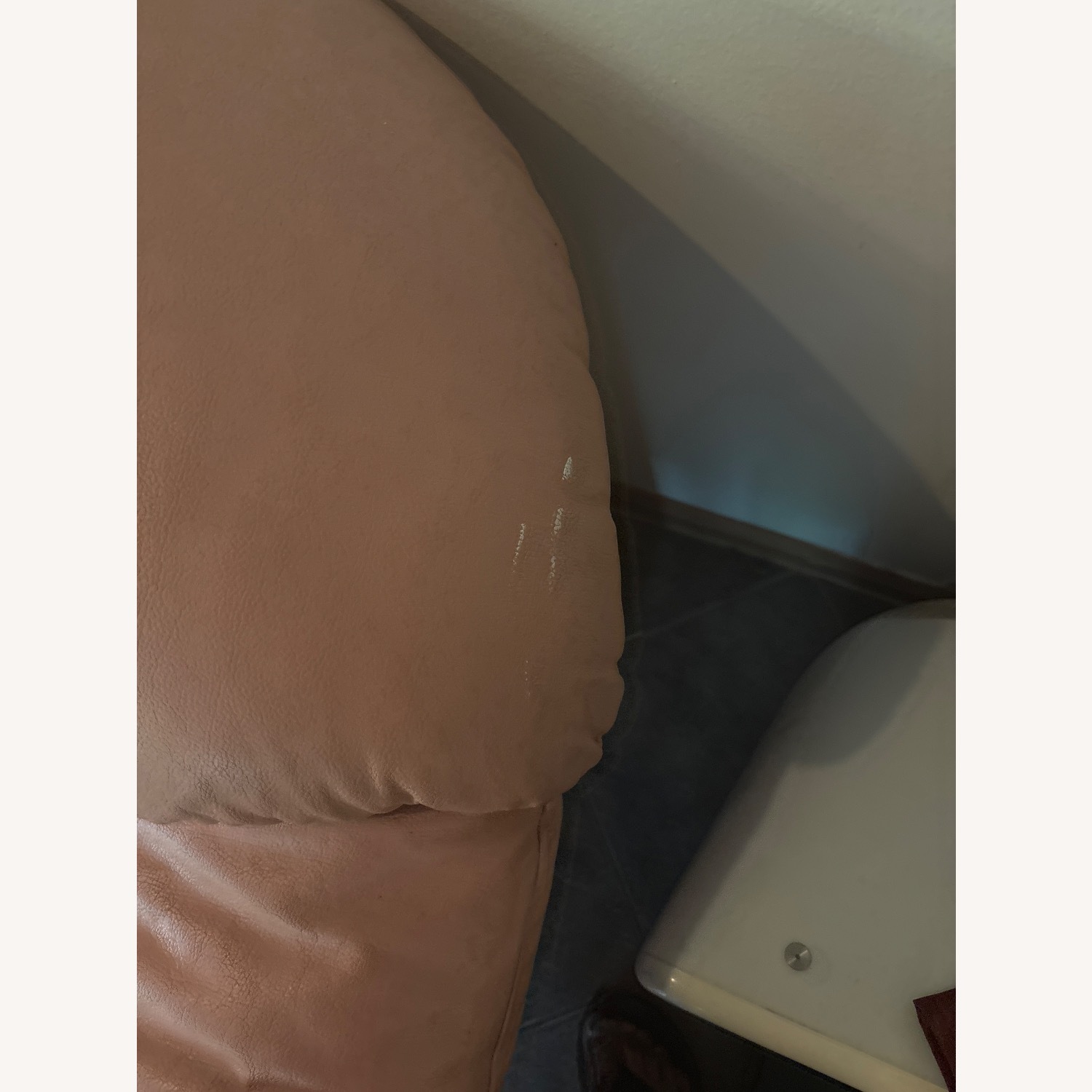 Pink Leather Sofa - image-2