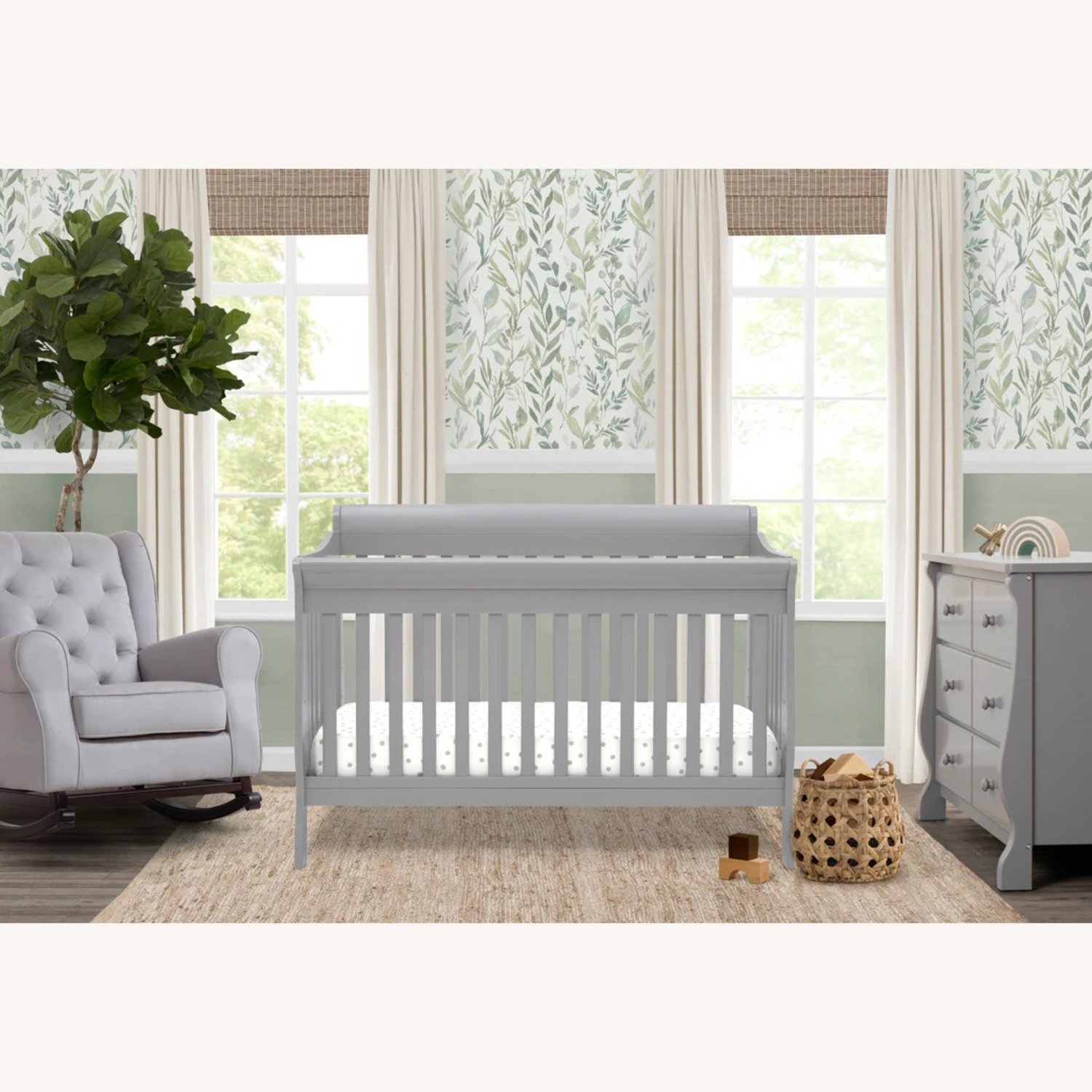 Delta Children Canton 4-in-1 Crib - Grey - image-1