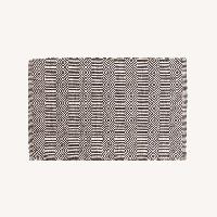 Room & Board Black/White Geometric Wool Rug