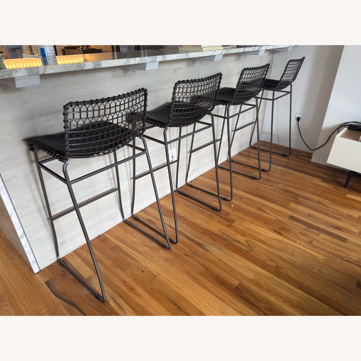 Four Crate & Barrel Tig Barstools - image-4