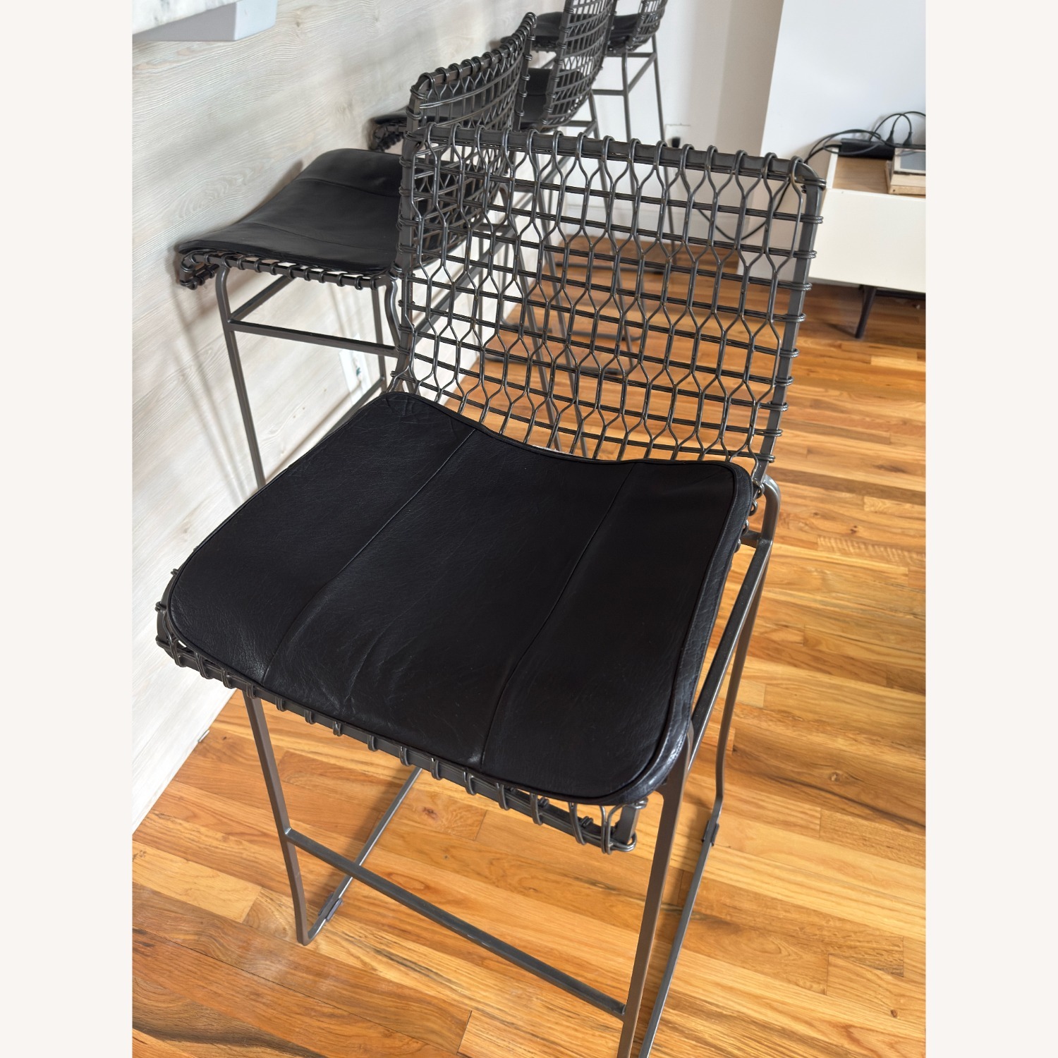 Four Crate & Barrel Tig Barstools - image-1