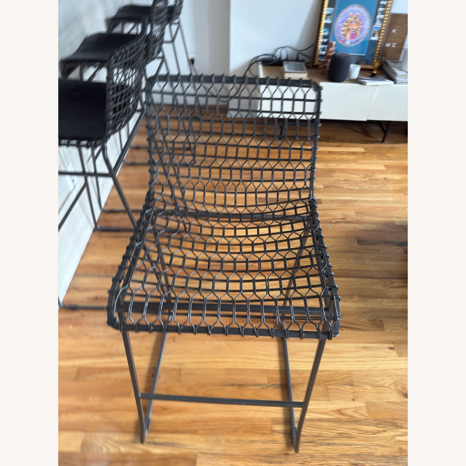 Four Crate & Barrel Tig Barstools - image-3
