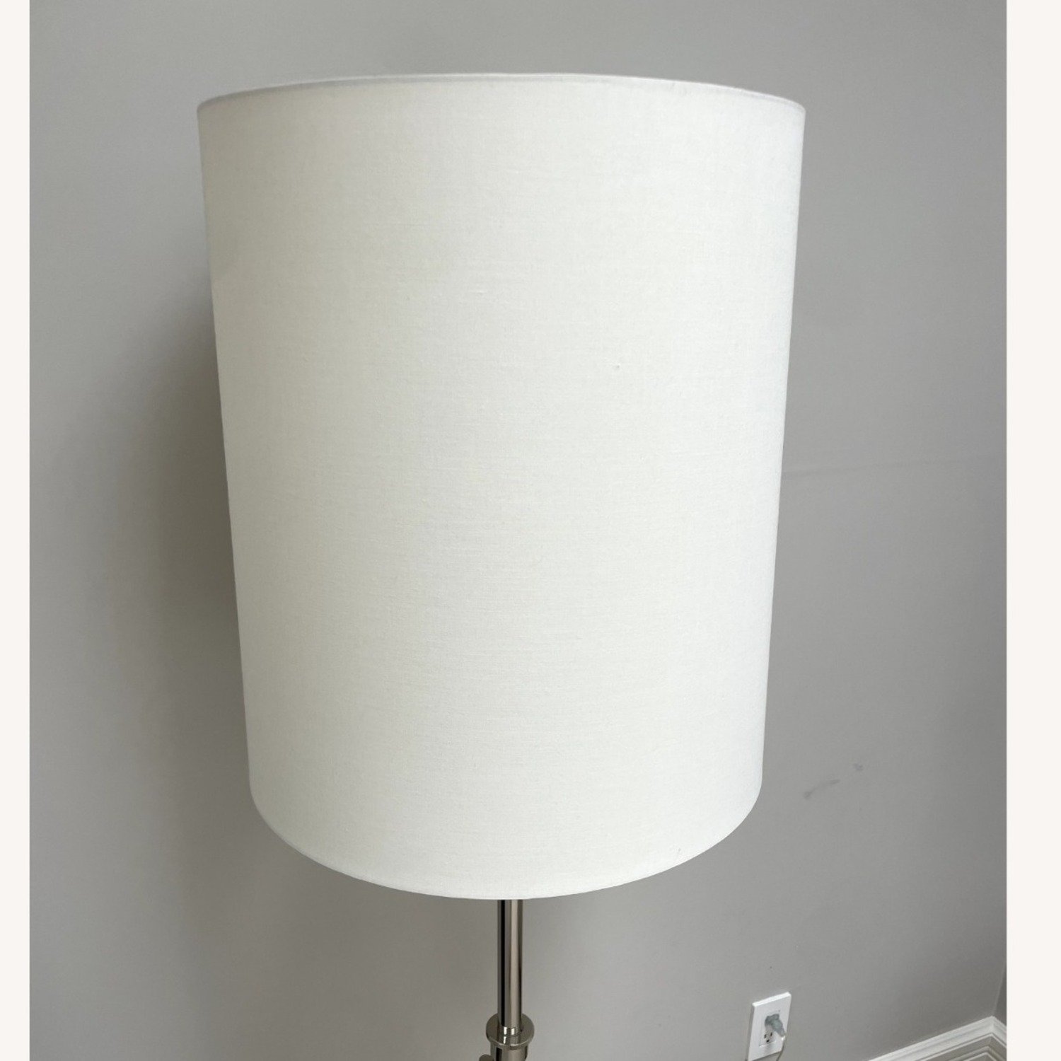 CISCO Brothers Modern Floor Lamp with White Cylindrical Shade - image-3